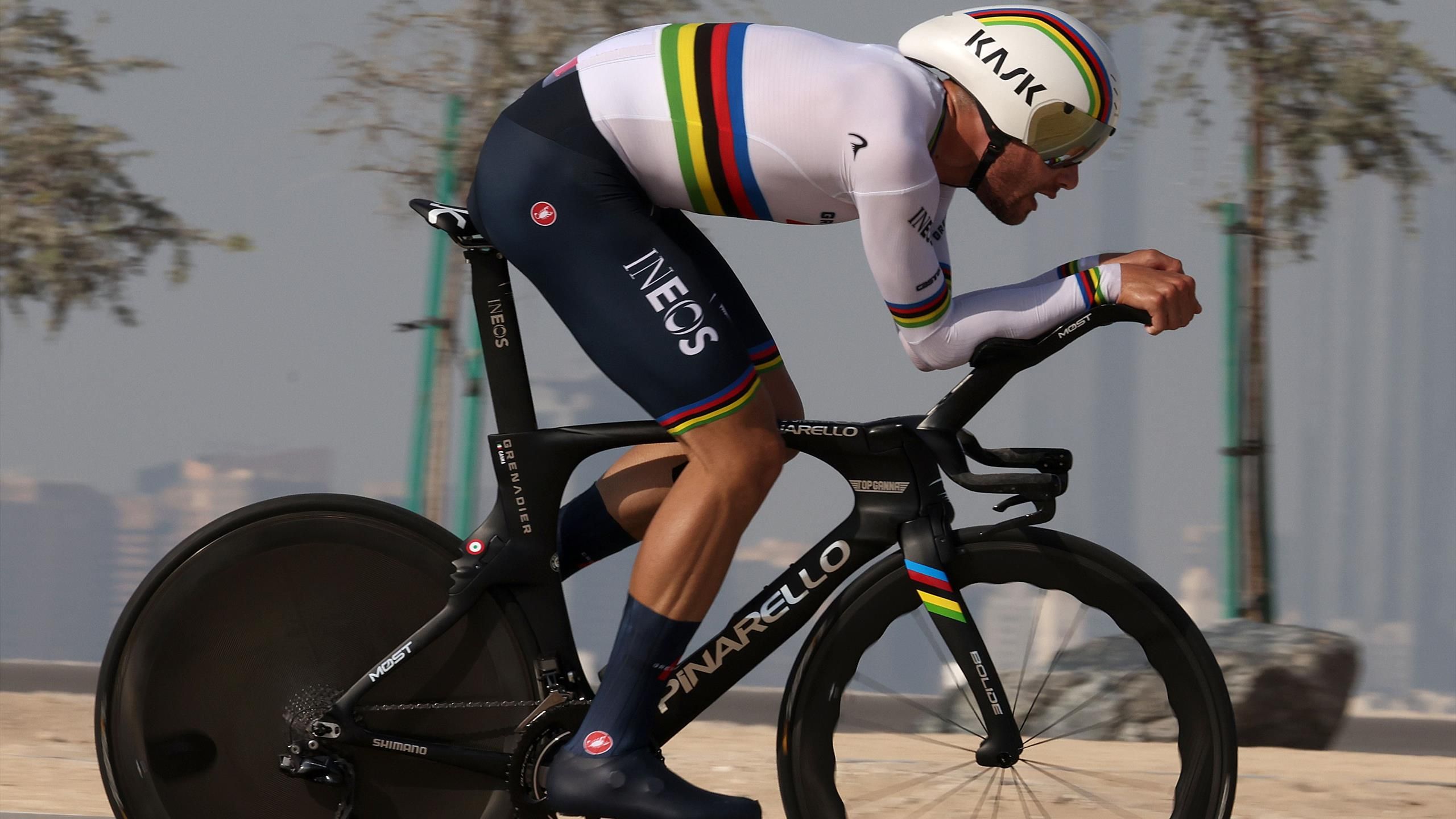 photo Ganna Time Trial uae tour cycling 2021 filippo ganna
