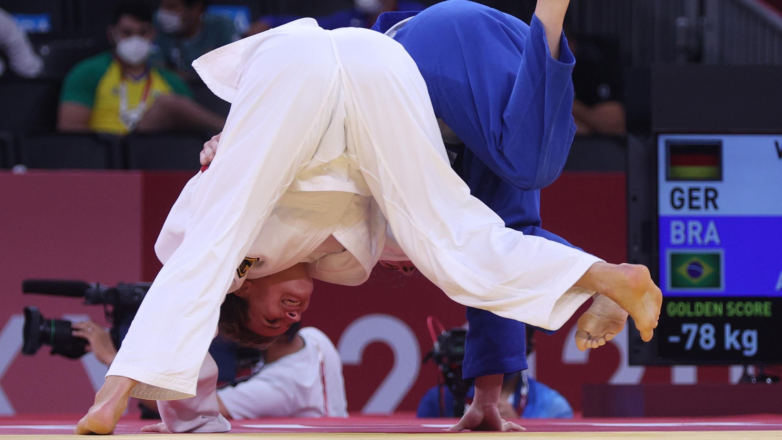 Olympia 2021 Judo-Weltmeisterin Anna-Maria Wagner zieht im Golden Score ins Olympische Halbfinale in Tokio ein - Judo Video
