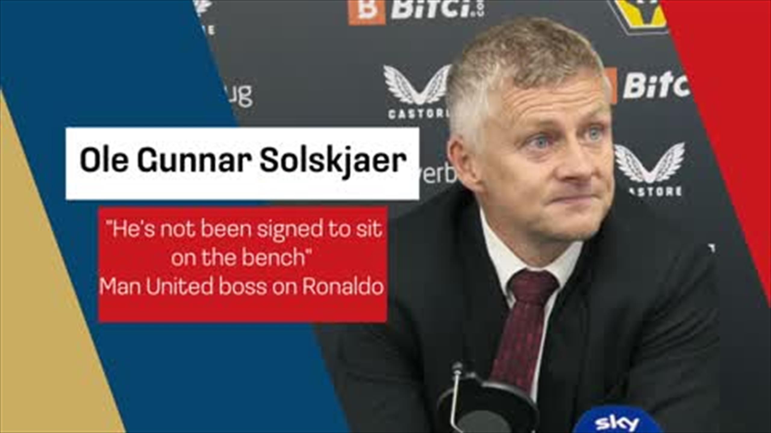 "Ronaldo hasn't been signed to sit on the bench" Solskjaer on returning hero