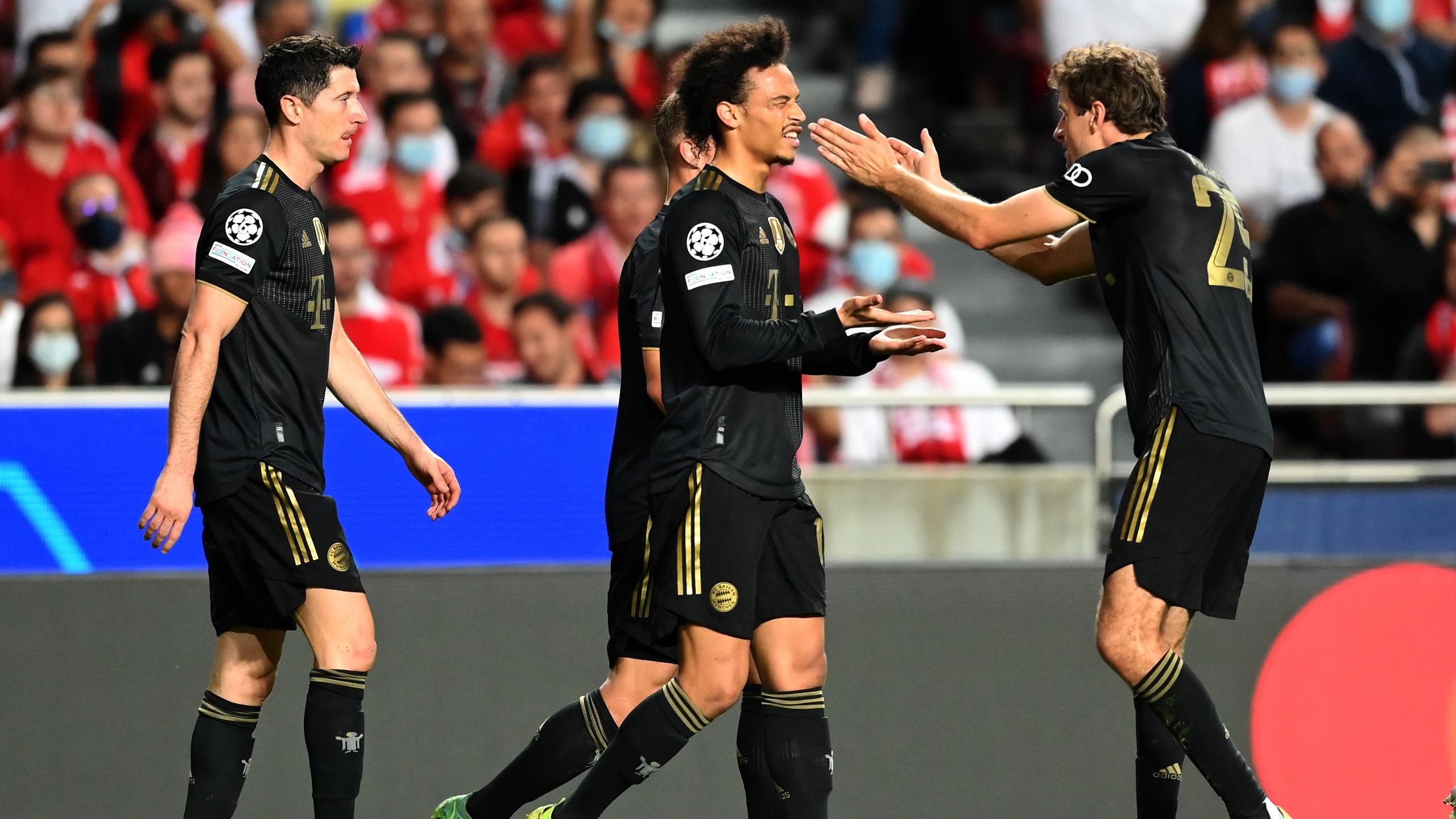 Benfica Fc Bayern Leroy Sane Bricht Den Bann Fcb Siegt Verdient 4 0 In Lissabon Eurosport