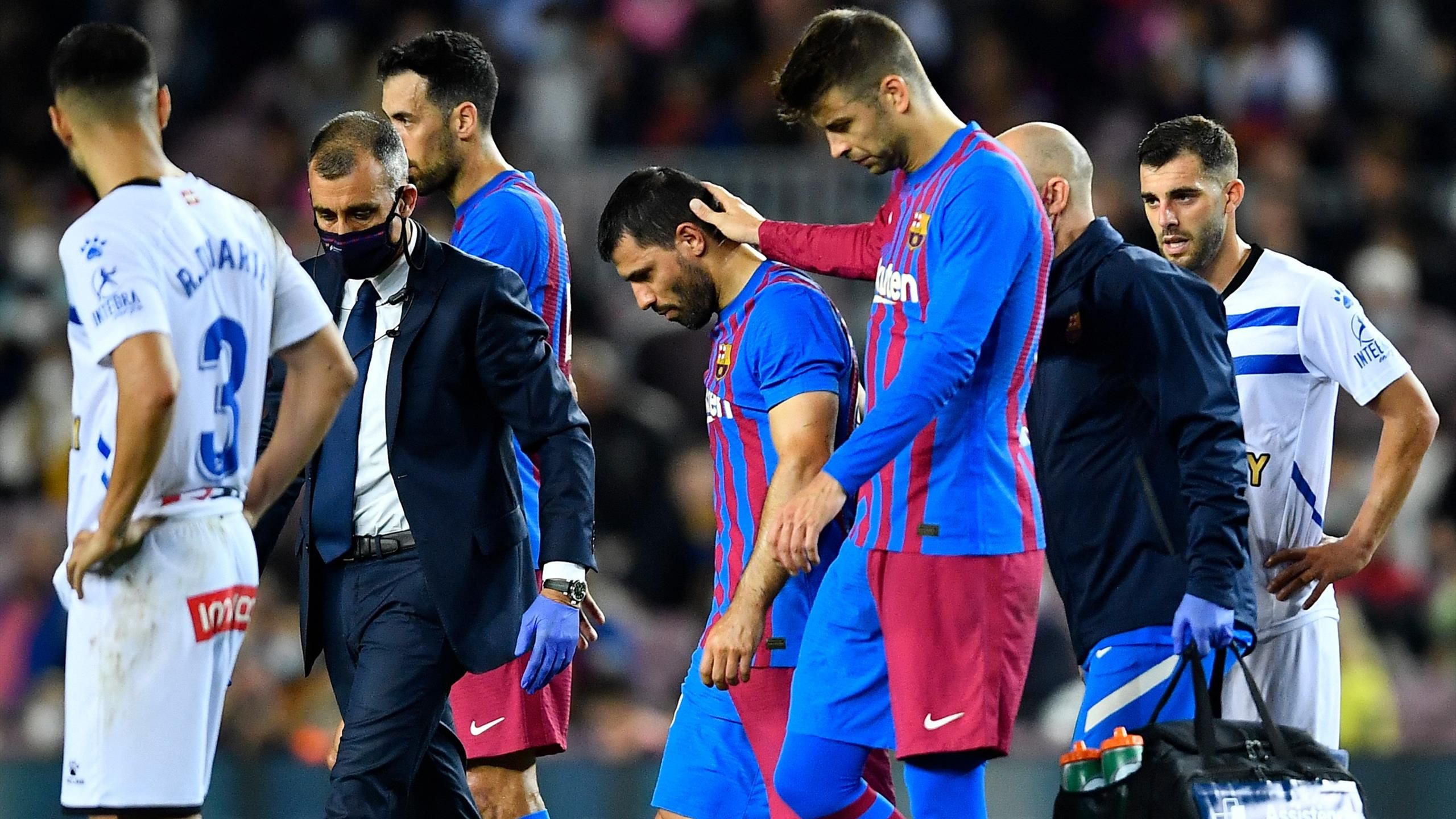Sergio Aguero of Barcelona Ruled Out for Three Months