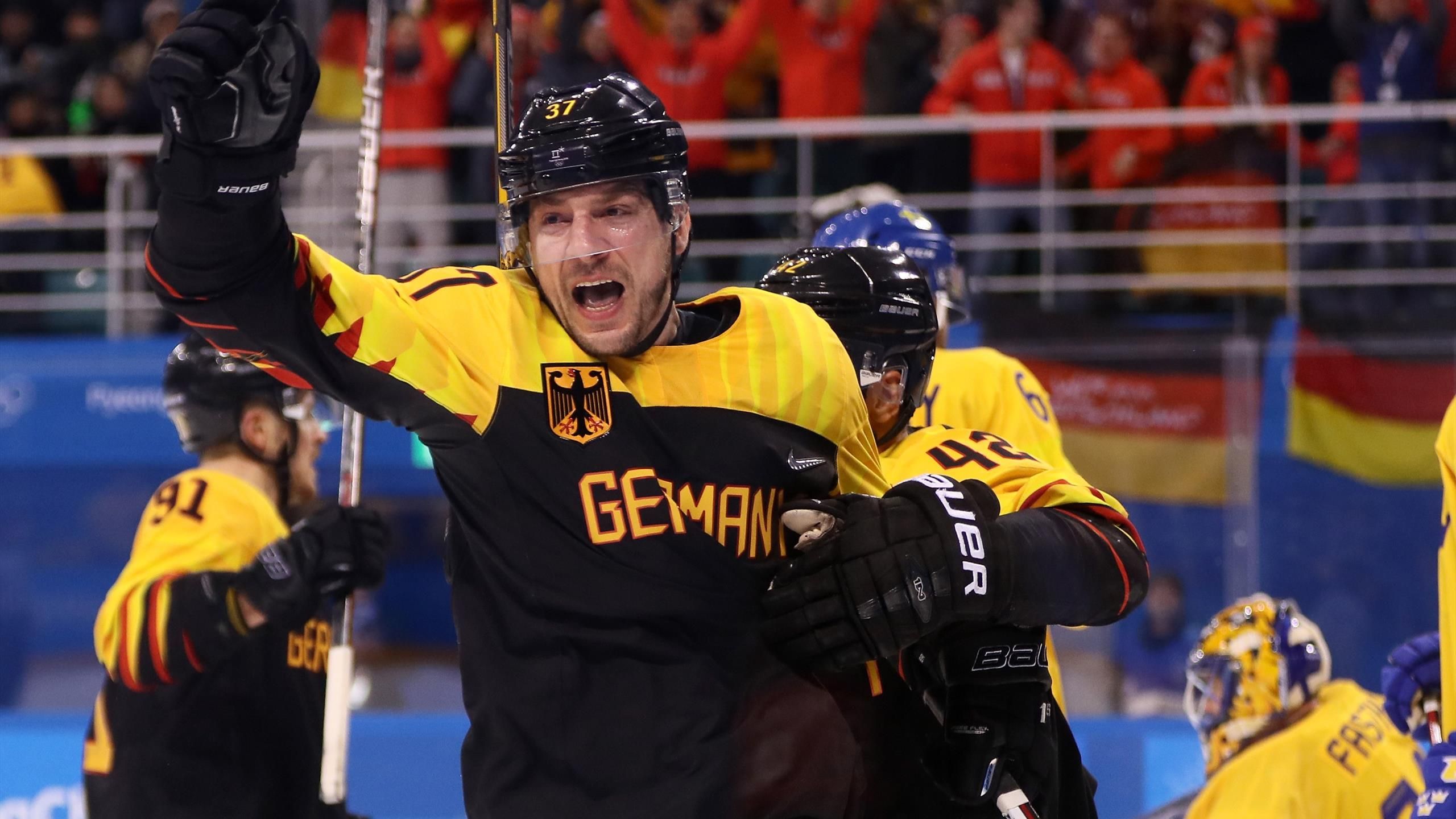Olympia 2018 Deutschland schlägt Schweden im Viertelfinale in der Overtime nach Videobeweis - Eishockey Video