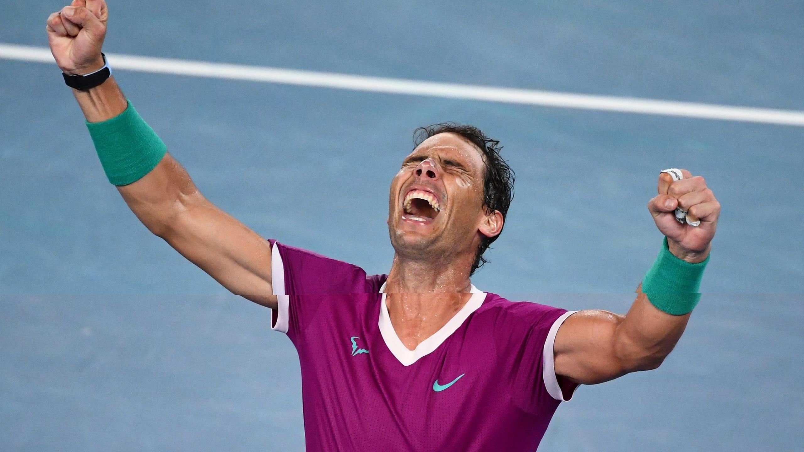 Australian Open Nadal gewinnt unglaubliches Finale gegen Medvedev - der Matchball zum 21