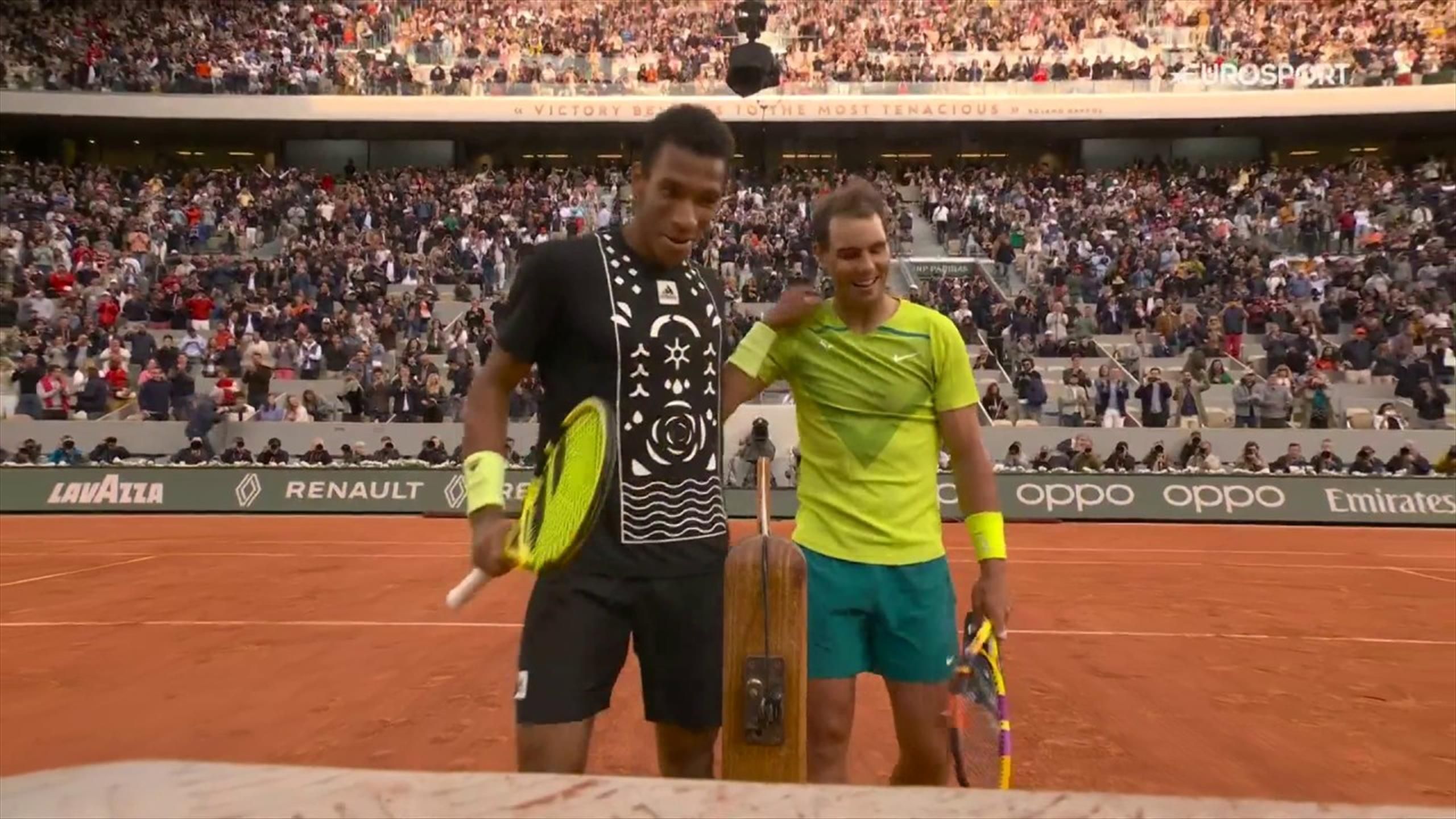 Extraordinary! - Rafael Nadal clinches famous victory over Felix Auger- Aliassime at French Open - Tennis video