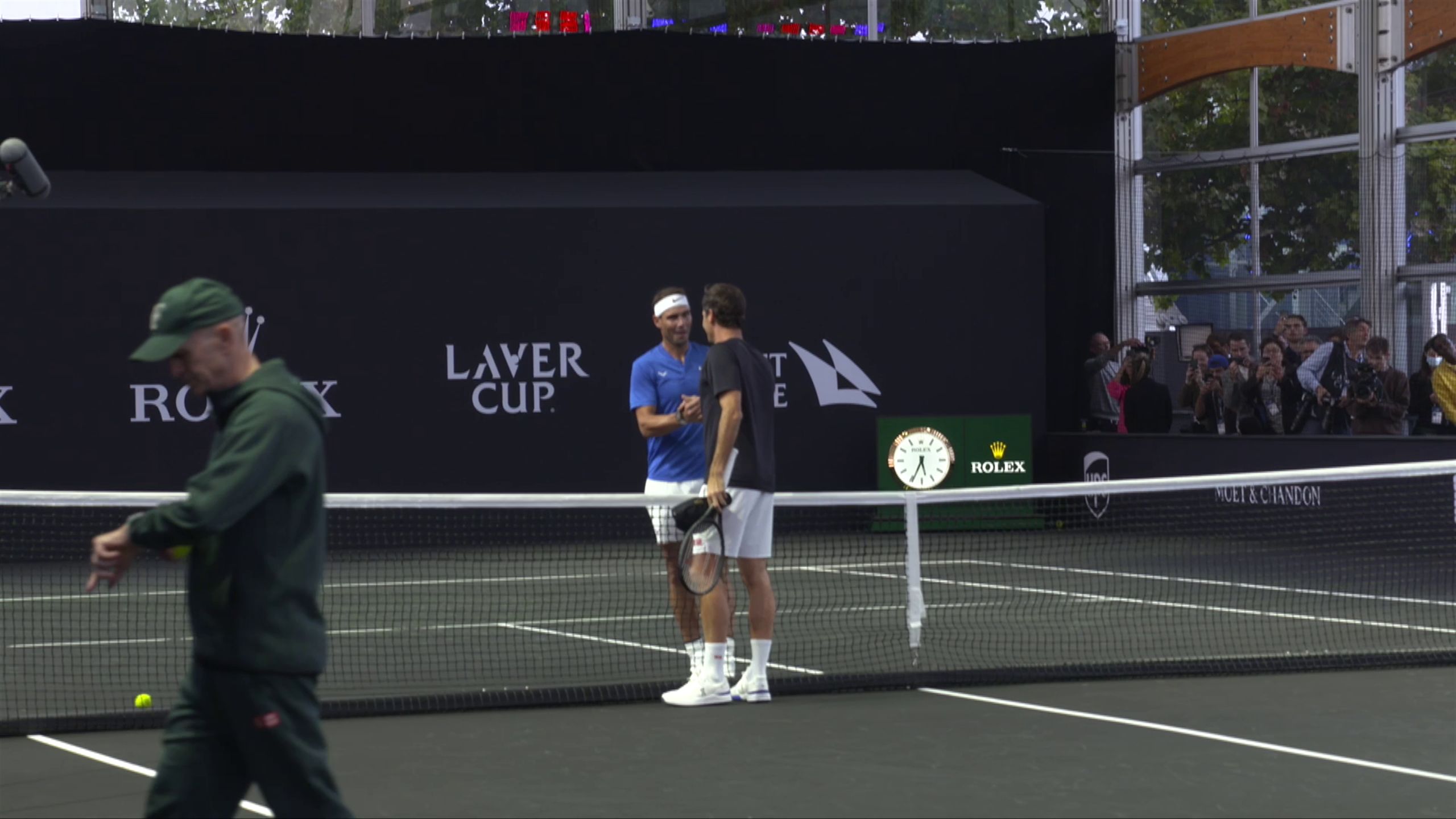 Watch Roger Federer and Rafael Nadals final practice session together before Laver Cup farewell match - Tennis video