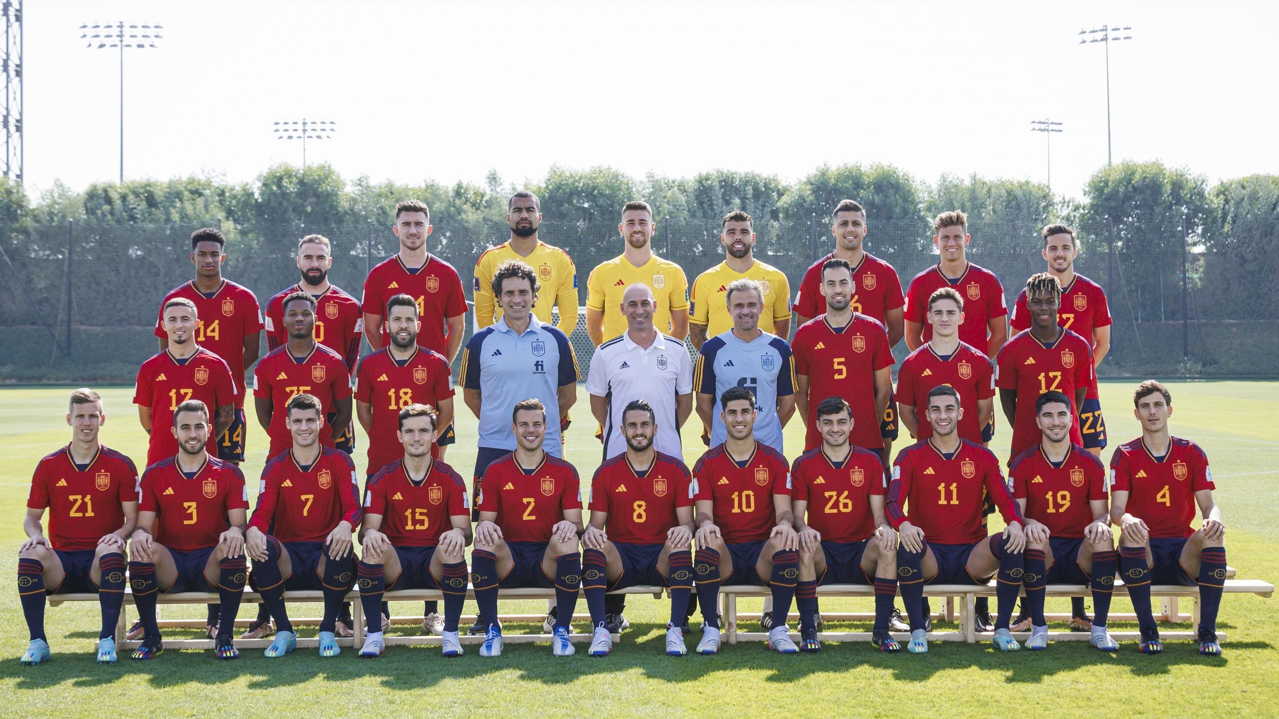 hogar chupar Pantano La Selección Española posa para la fotografía oficial del Mundial 2022 de  Qatar - Eurosport