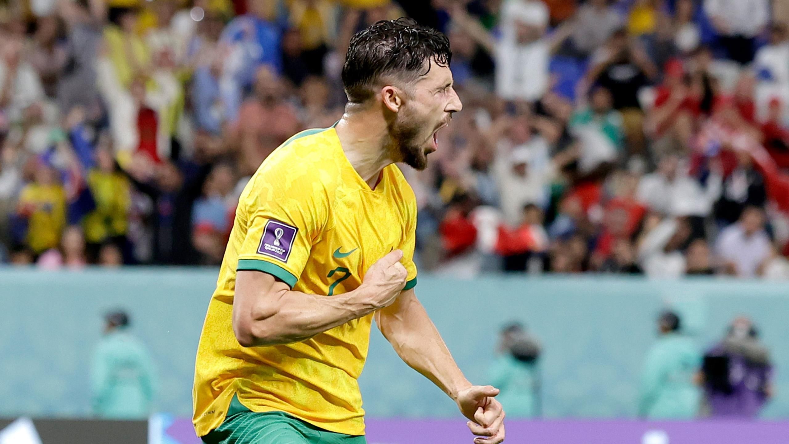 Australia 1-0 Denmark: Mathew Socceroos into last 16 behind France as Danes out -