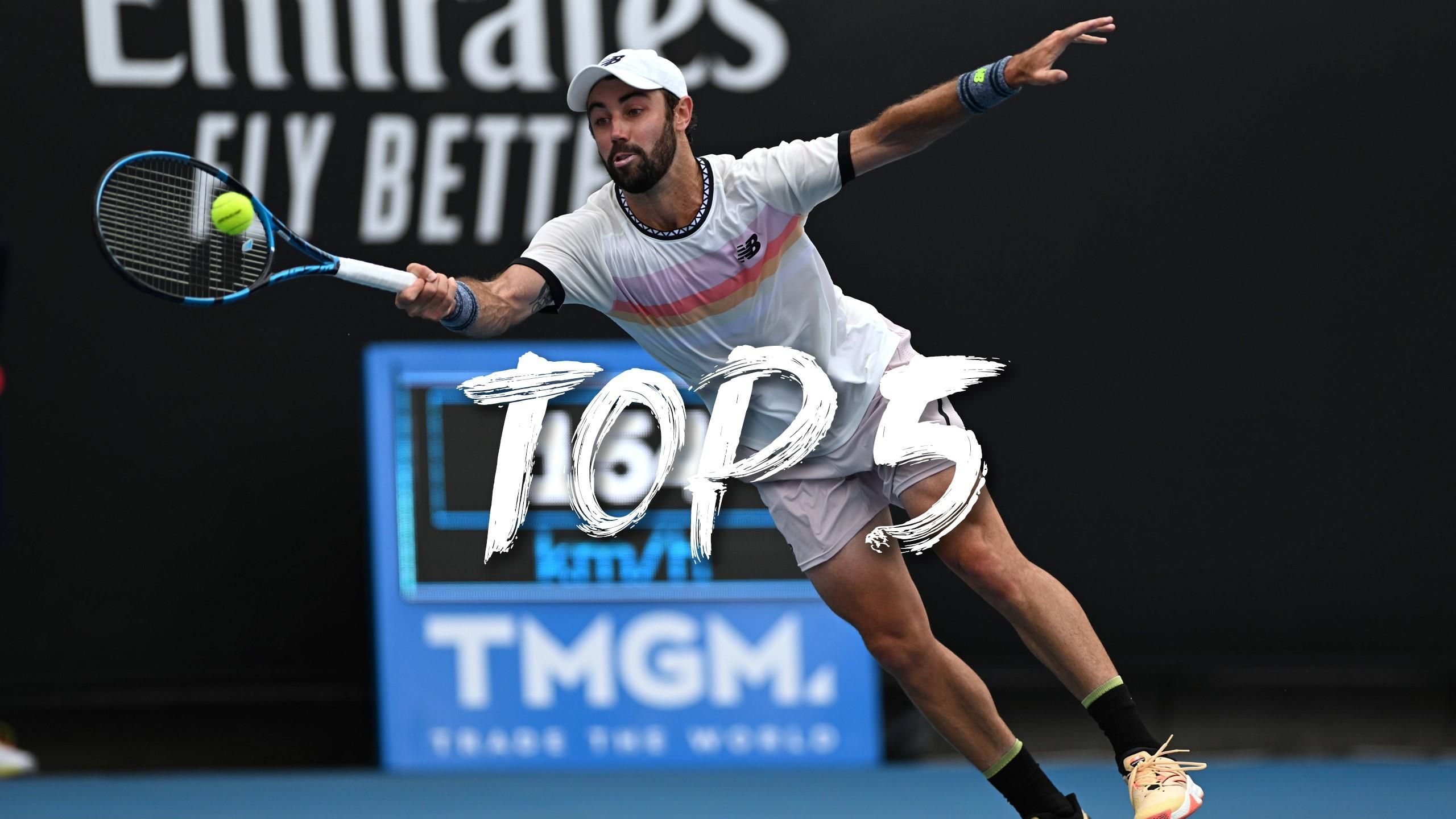 Australian Open 2023 Wahnwitziger Ballwechsel - die Top-5-Punkte vom Dienstag - Tennis Video