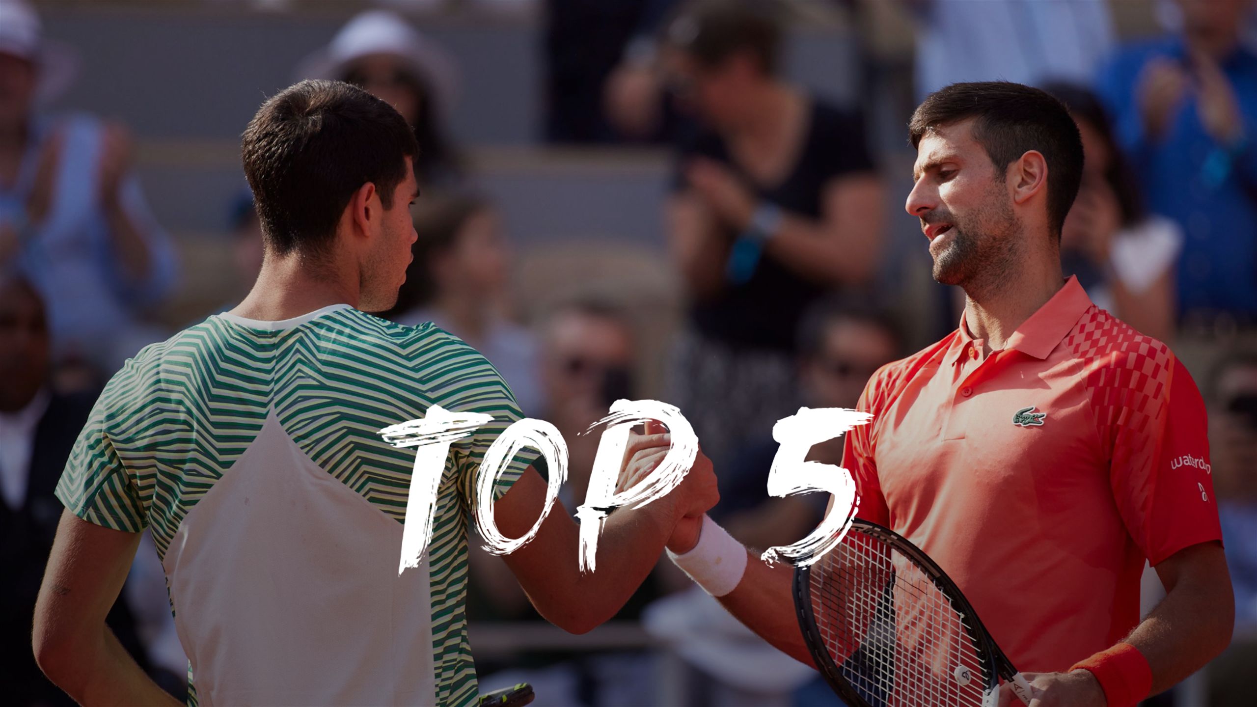 French Open Top 5 shots - Carlos Alcaraz and Novak Djokovic produce outrageous tennis in semi-final - Tennis video