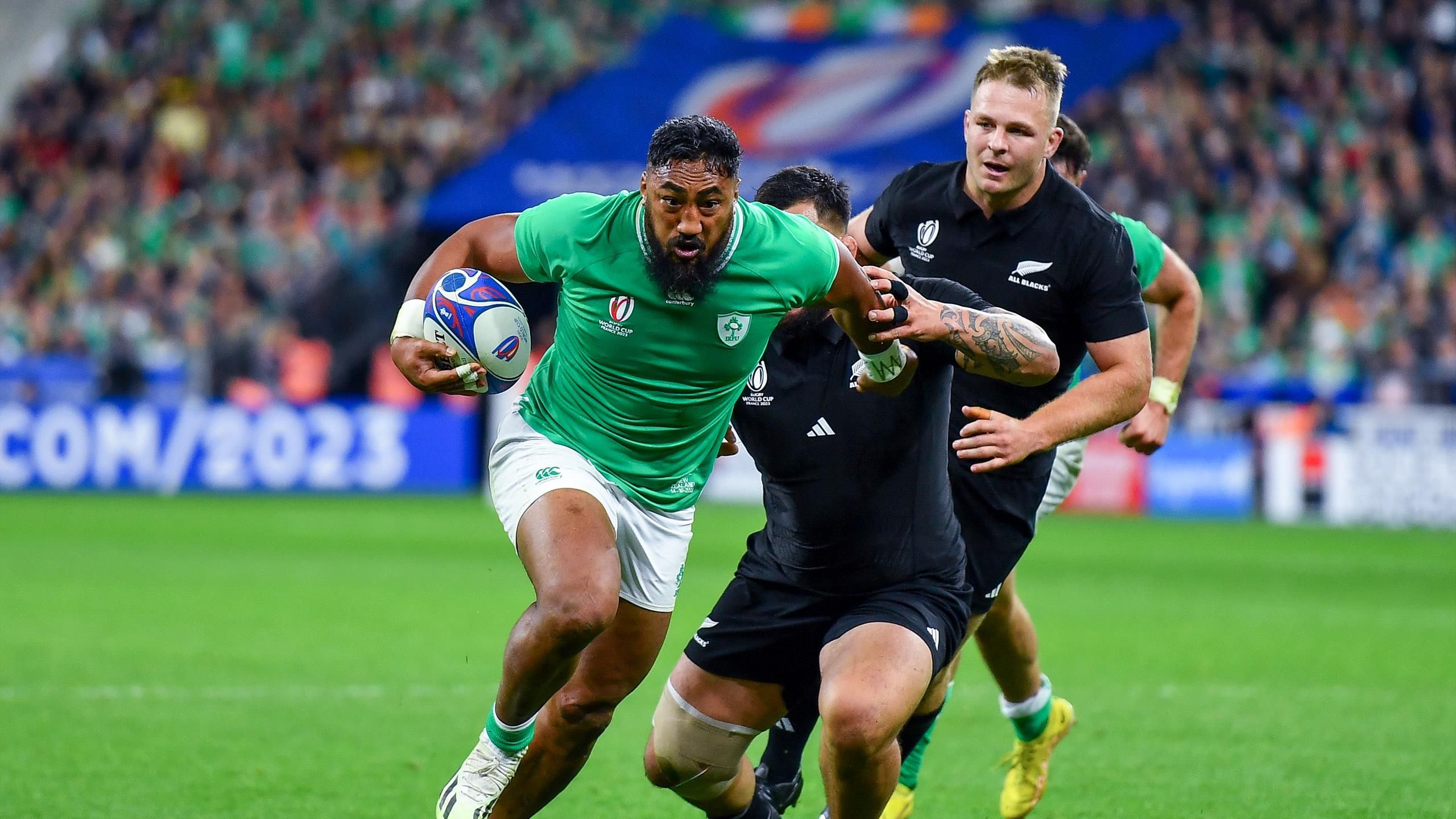 Rugby-WM Neuseeland entzaubert Irland im Viertelfinale - 2824-Sieg im Stade de France - Rugby Video
