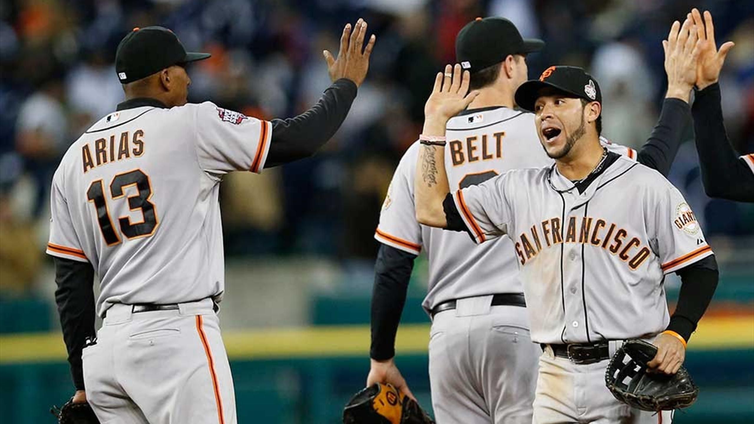 Giants silence Tigers again to take 3-0 World Series lead