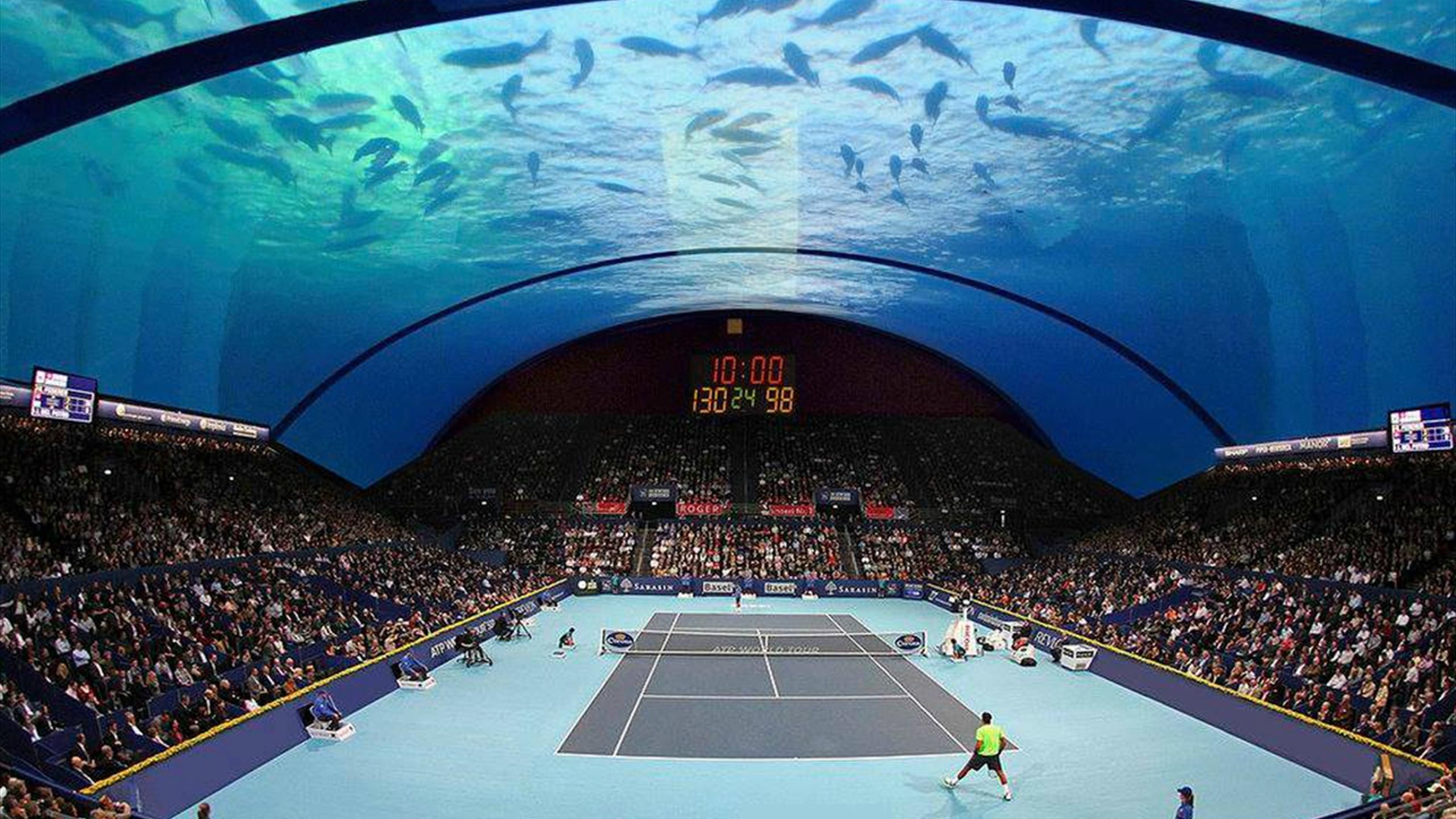 Irre Tennis unter Wasser Dubai? - Eurosport