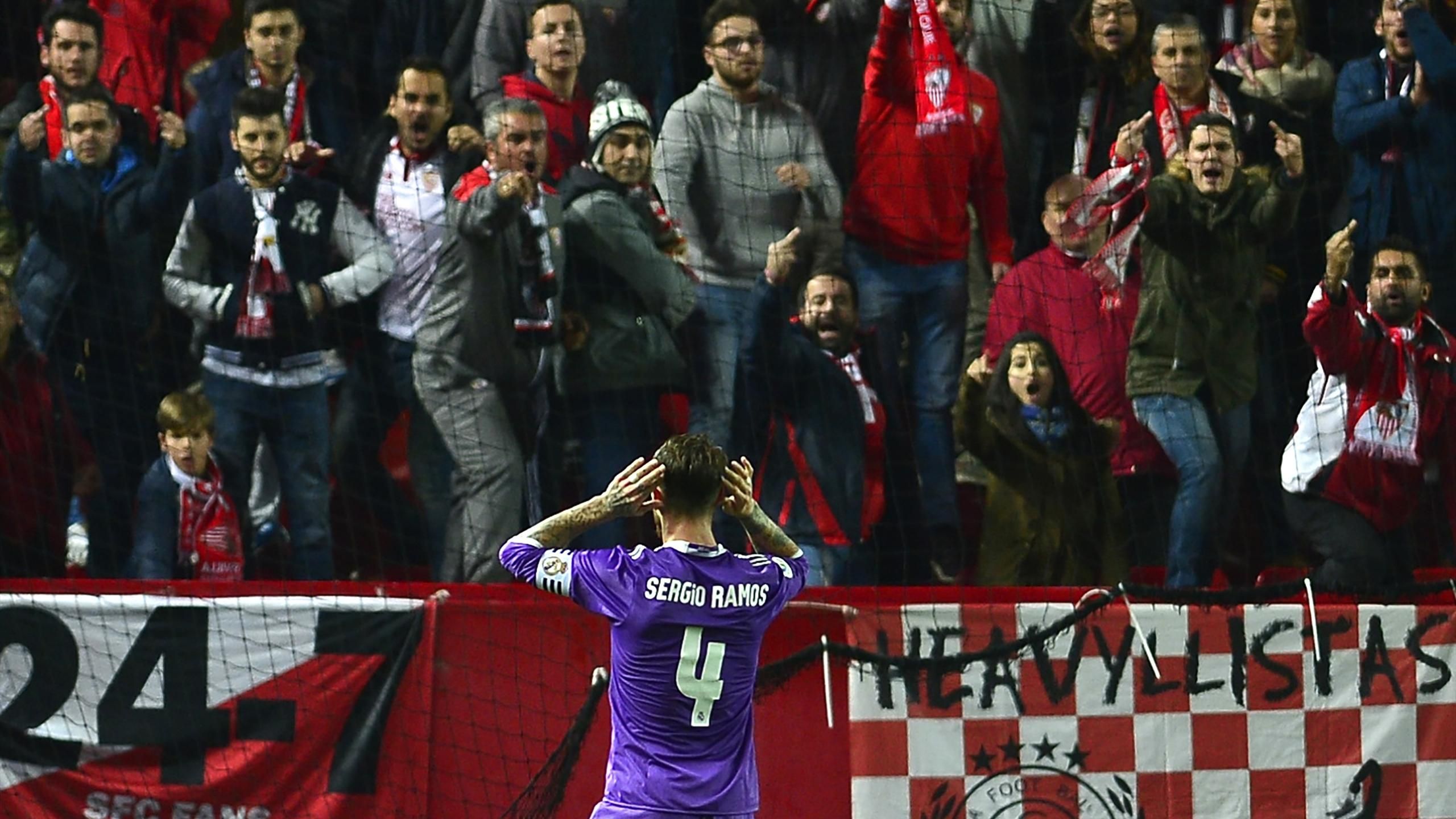 Sergio Ramos, 'jinxed' with Sevilla also in the Champions League