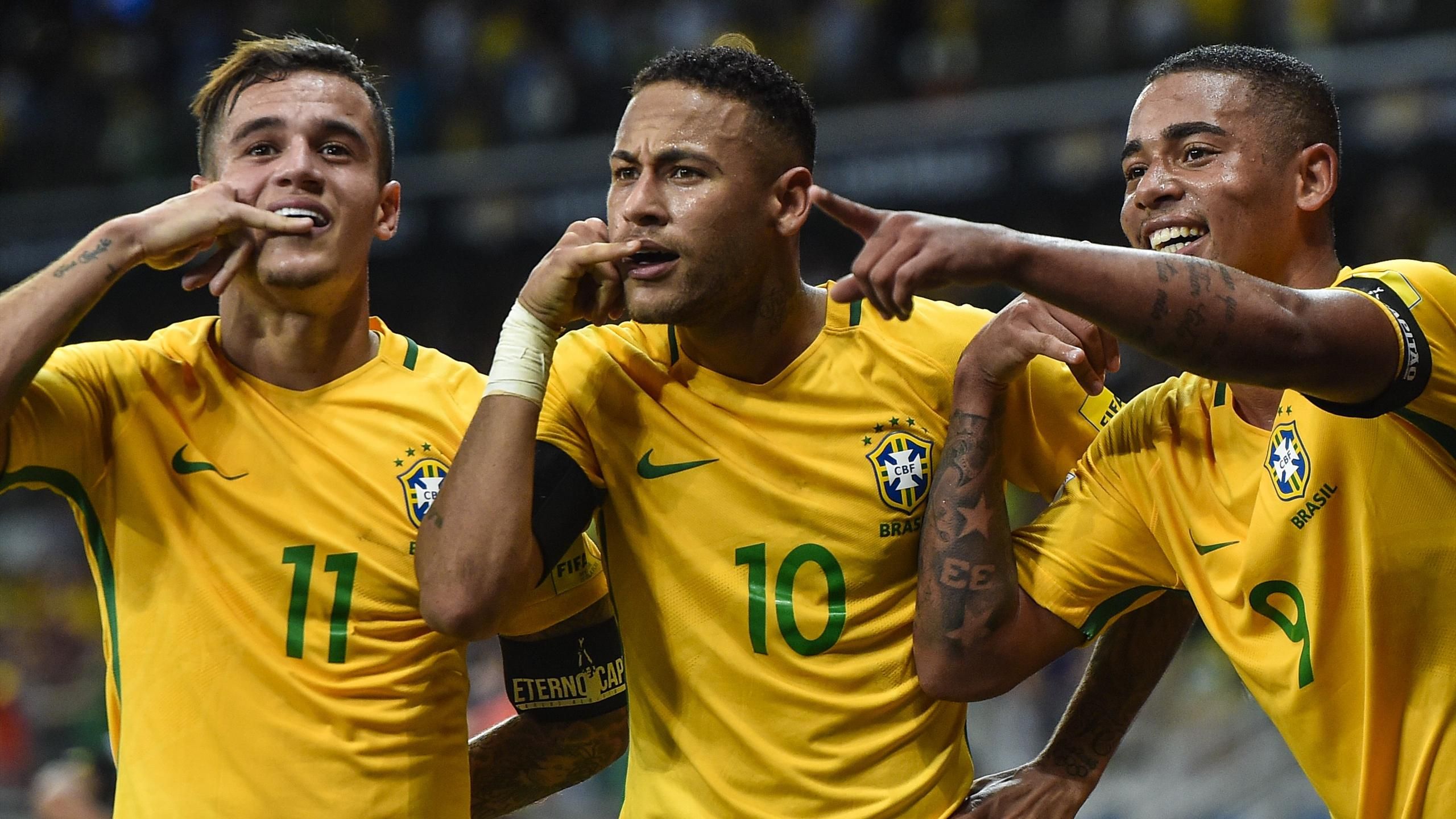 Neymar, Gabriel Jesus And Philippe Coutinho Start For Brazil V England -  Eurosport