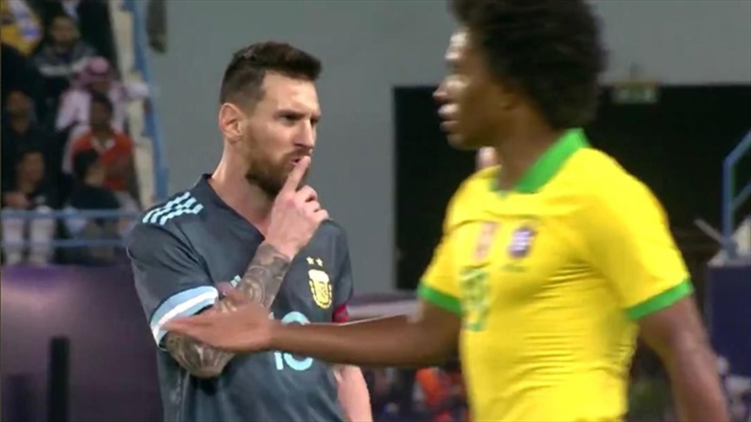 Lionel Messi hat Stress mit Brasilien-Coach Tite - Eurosport