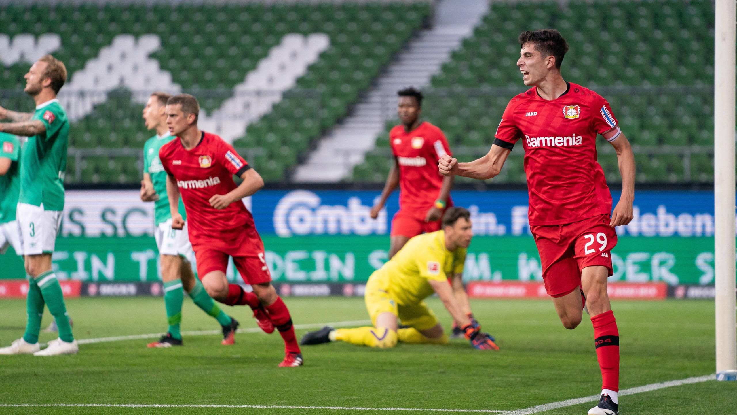 Bundesliga, Werder BremaBayer Leverkusen 14 doppietta Havertz, Aspirine in zona Champions
