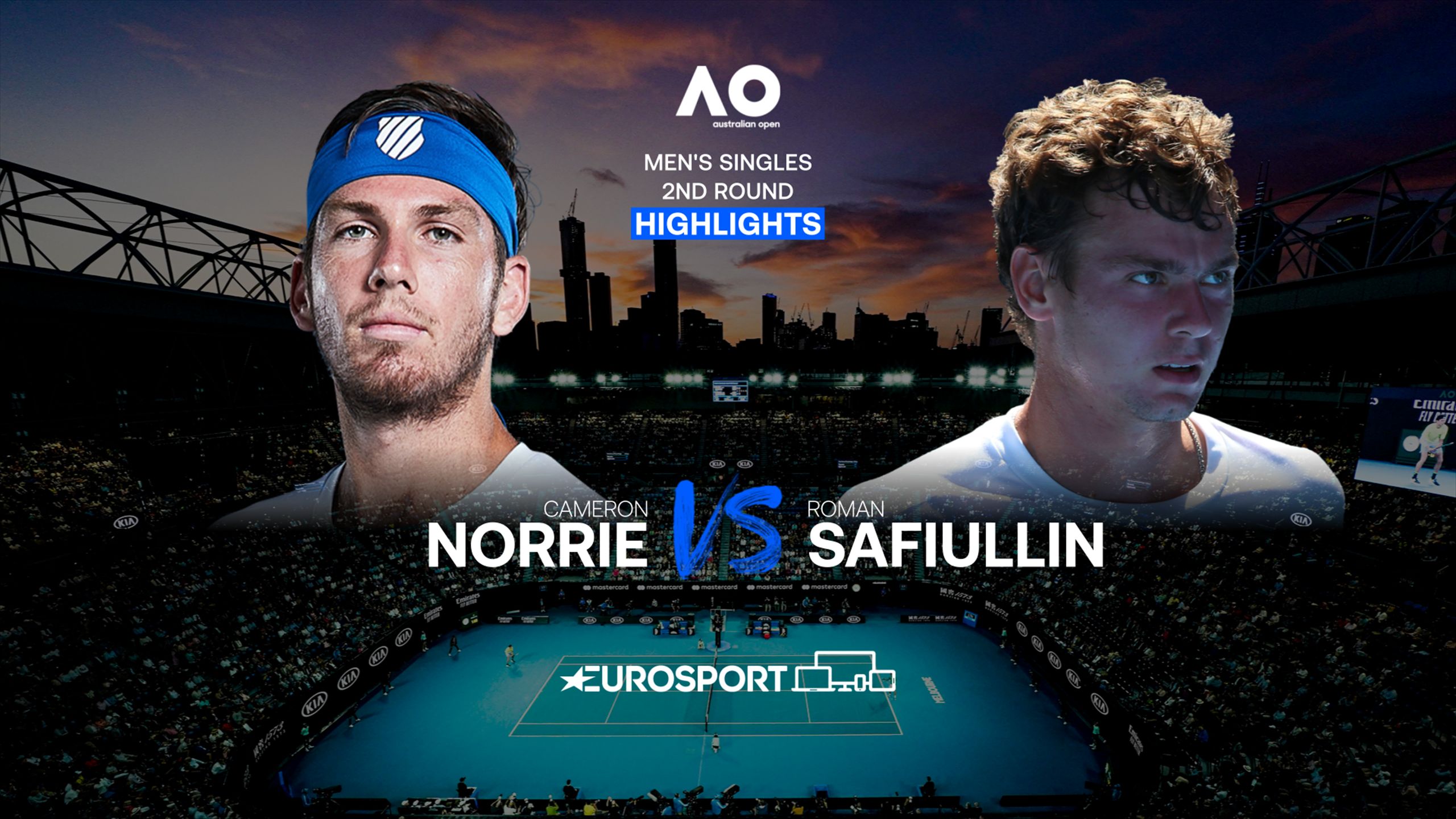 Australian Open 2021 : Cameron Norrie - Roman Safiullin | Einzel Männer ...