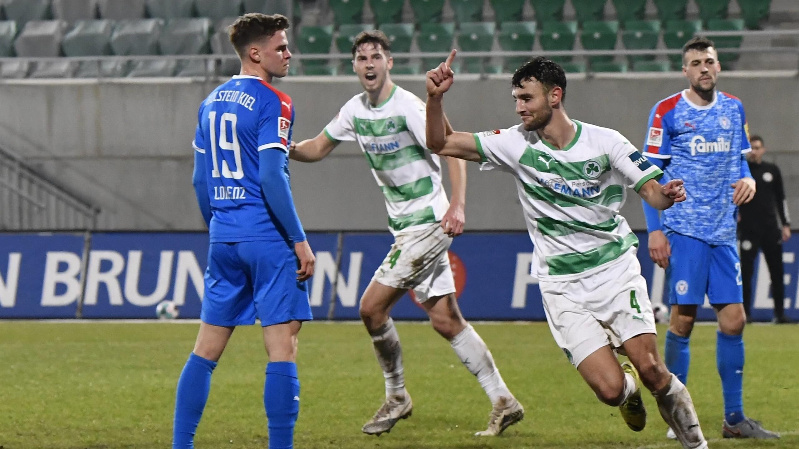SpVgg Greuther Fürth Holstein Kiel Kleeblätter schlagen Störche im Aufstiegsrennen Eurosport