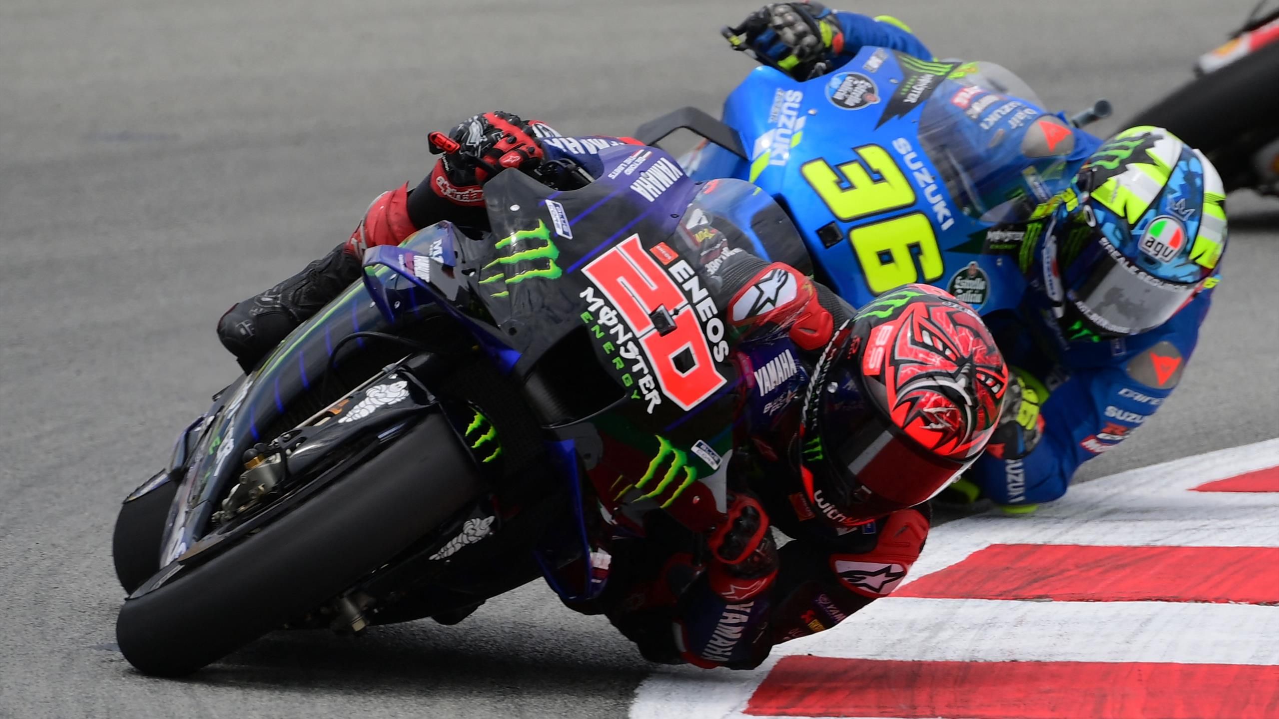 Moto GP - Grand Prix de Catalogne - Lâché par sa combinaison, Fabio ...
