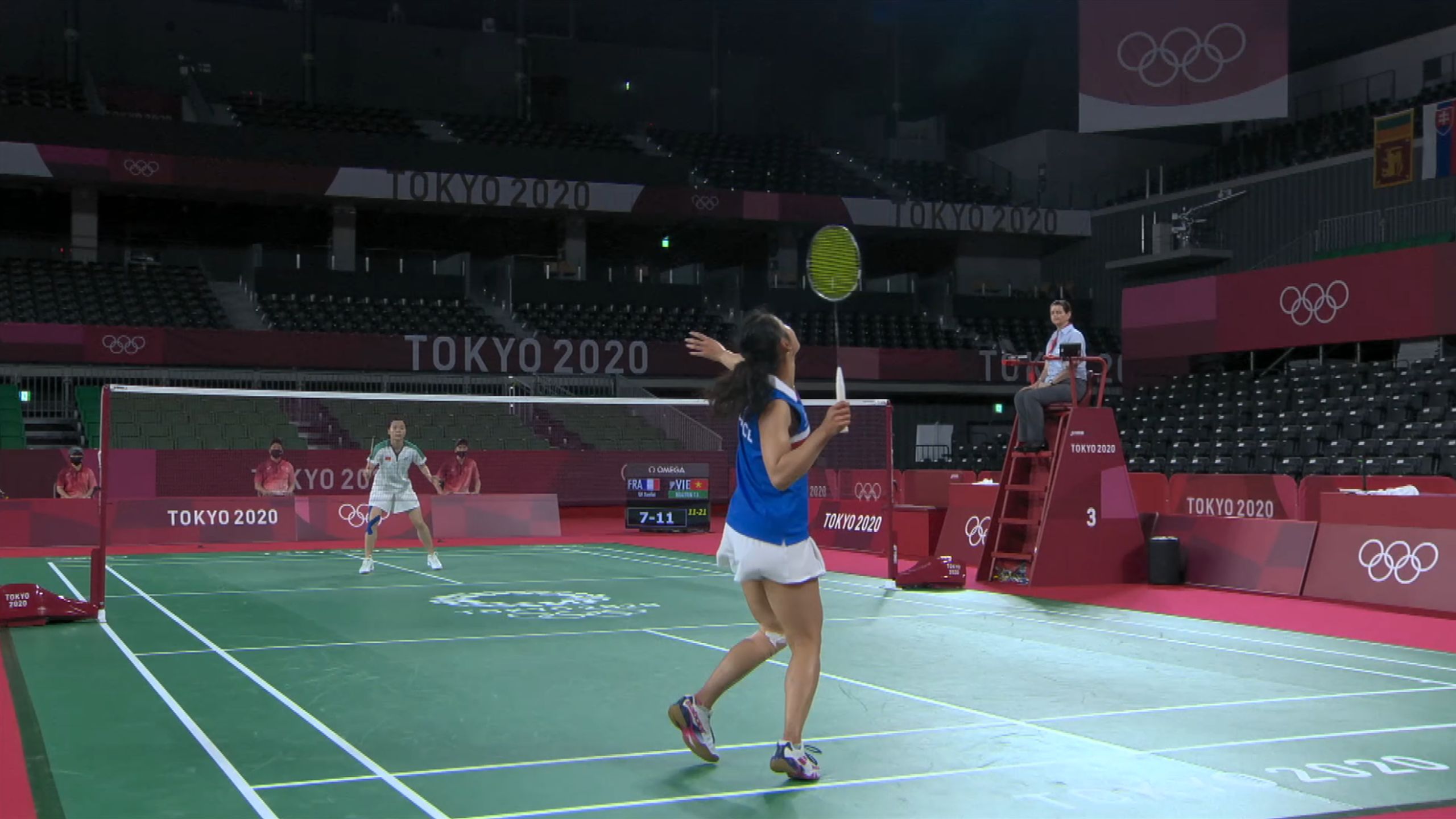 Tokyo 2020 France vs. Vietnam Badminton Olympia Highlights