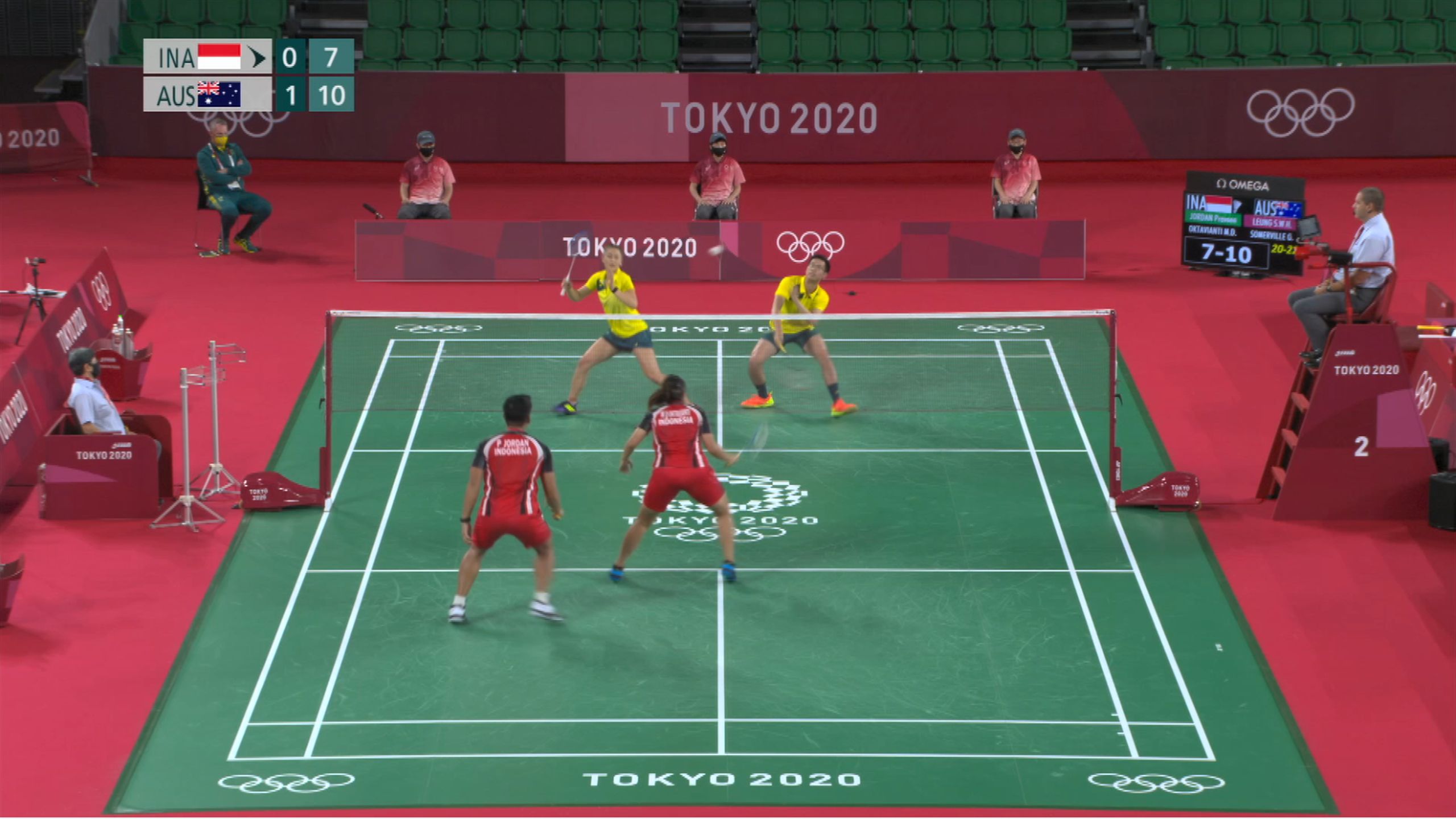 Tokyo 2020 Australia vs. Indonesia Badminton Olympia Highlights