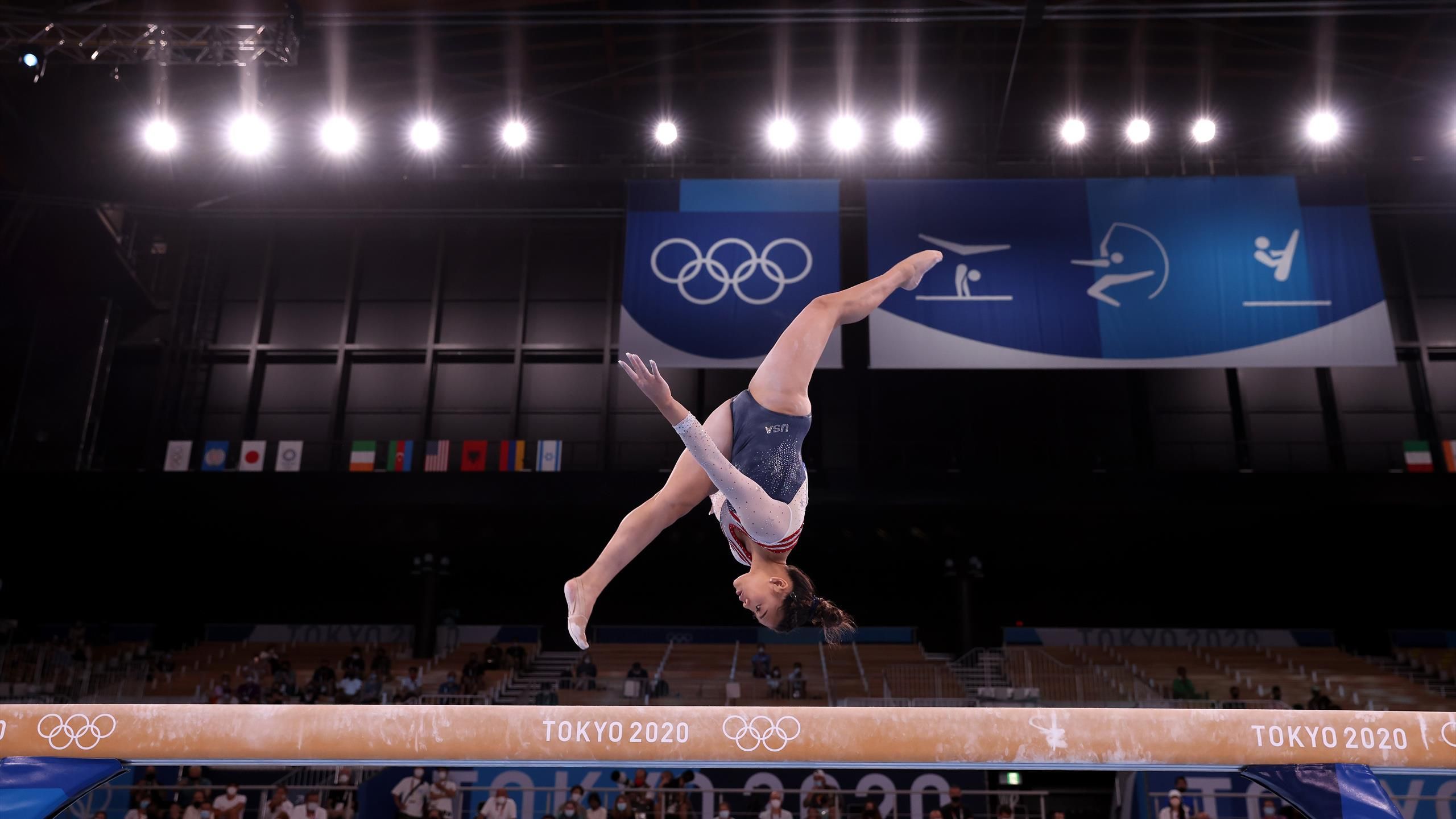 Olympia 2021 Sunisa Lee und Rebeca Andrade turnen im Mehrkampf am