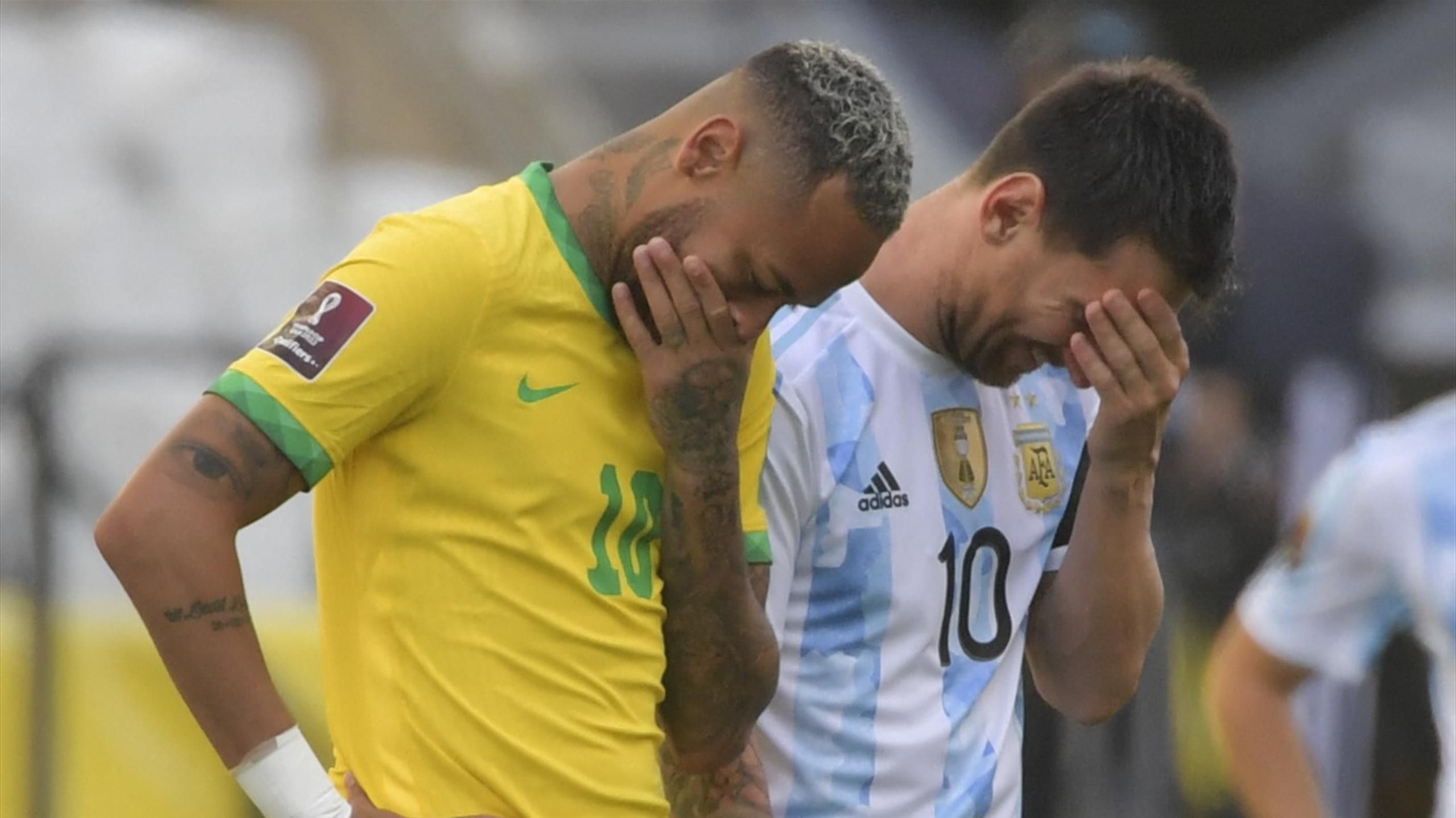 Brazil v Argentina abandoned after health officials try to deport four players DURING GAME