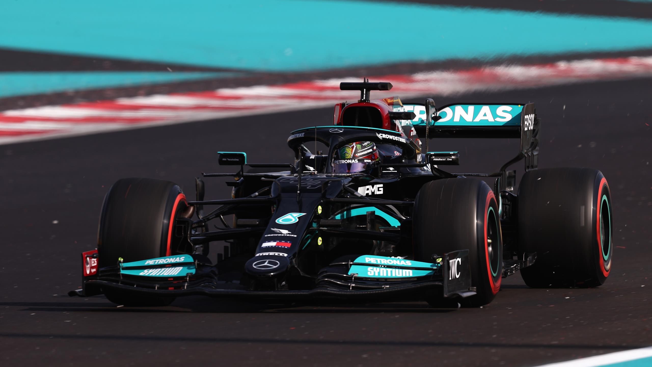 Großer Preis von Abu Dhabi Lewis Hamilton bei QualifyingGeneralprobe vor Max Verstappen