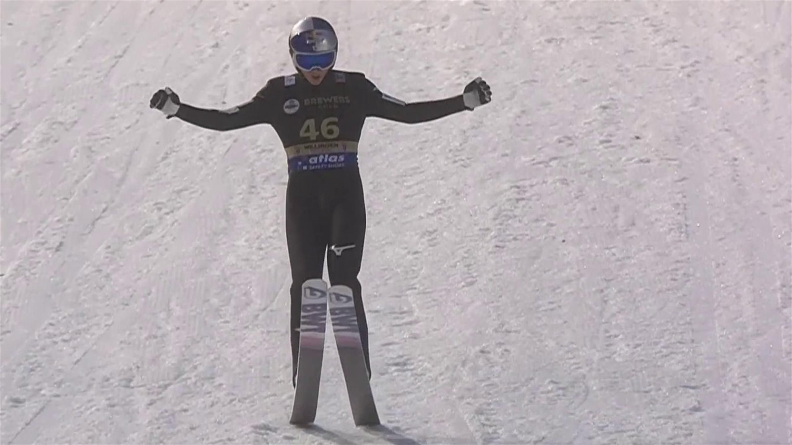Ryoyu Kobayashi luchst Karl Geiger in Willingen Gelbes Trikot ab zweiter Durchgang abgesagt