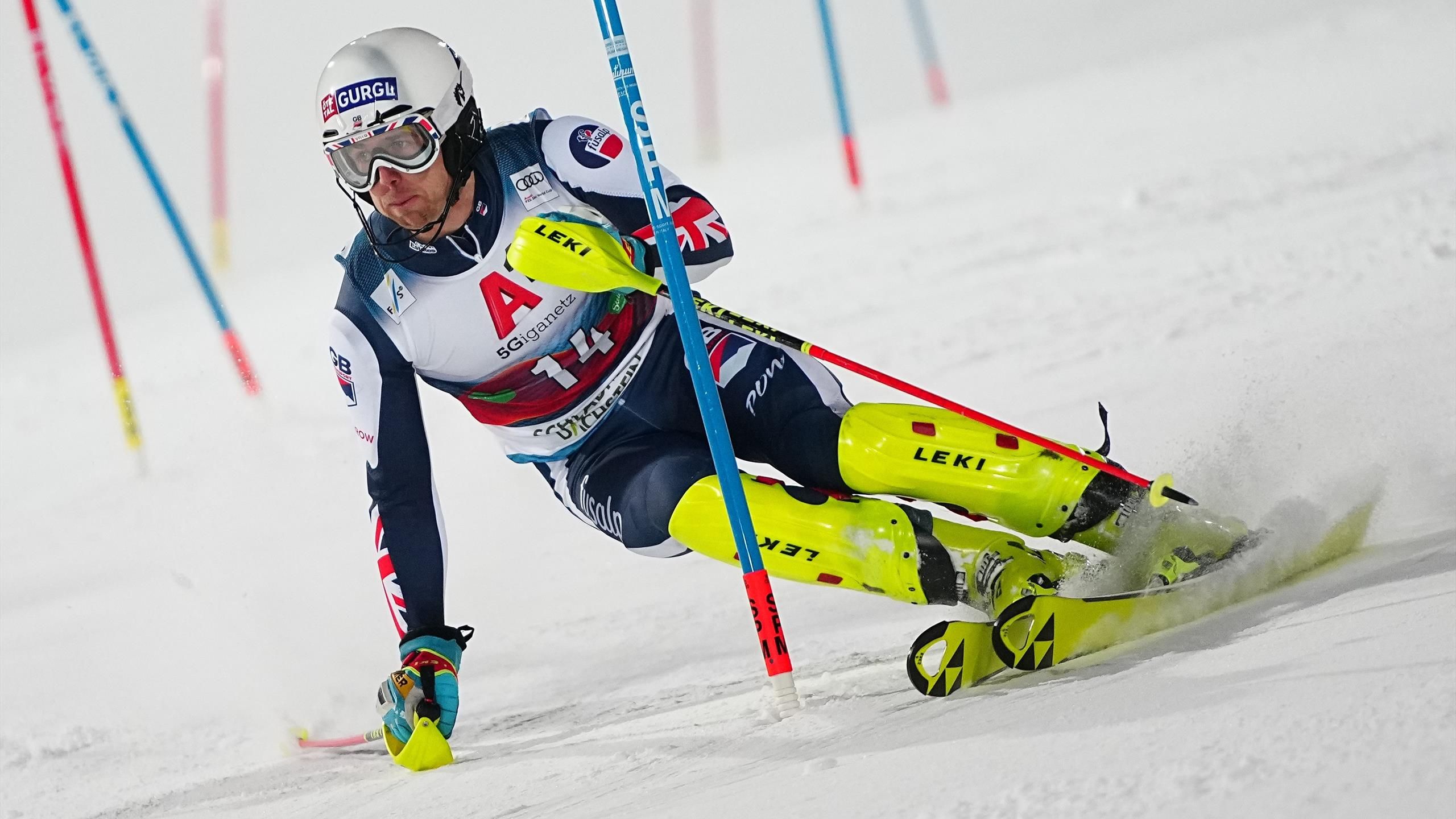 Dave Ryding wird Zweiter beim Weltcup-Slalom am Gudiberg in Garmisch ...
