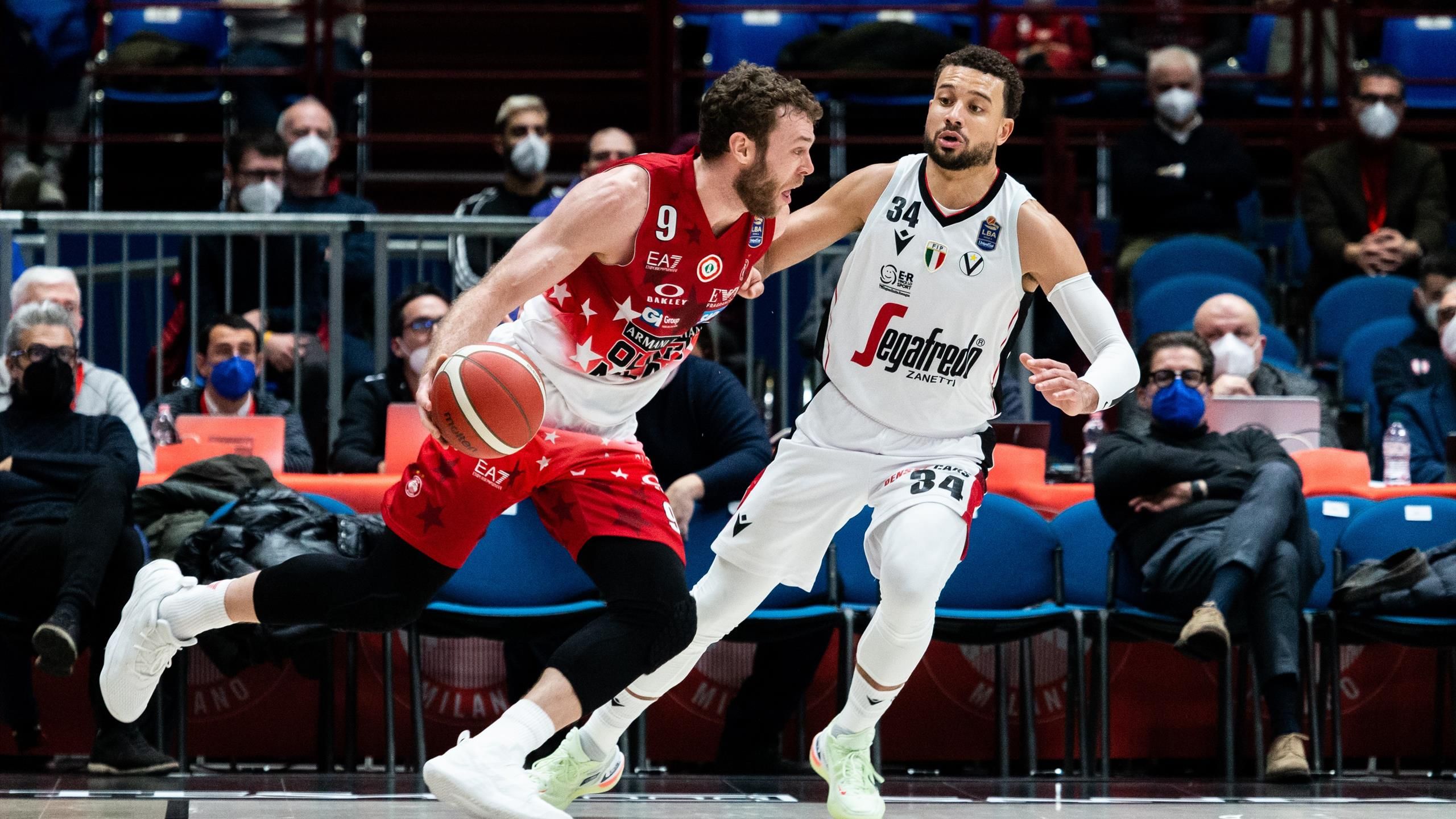 Basket, Serie A i numeri di Virtus Segafredo BolognaAX Armani