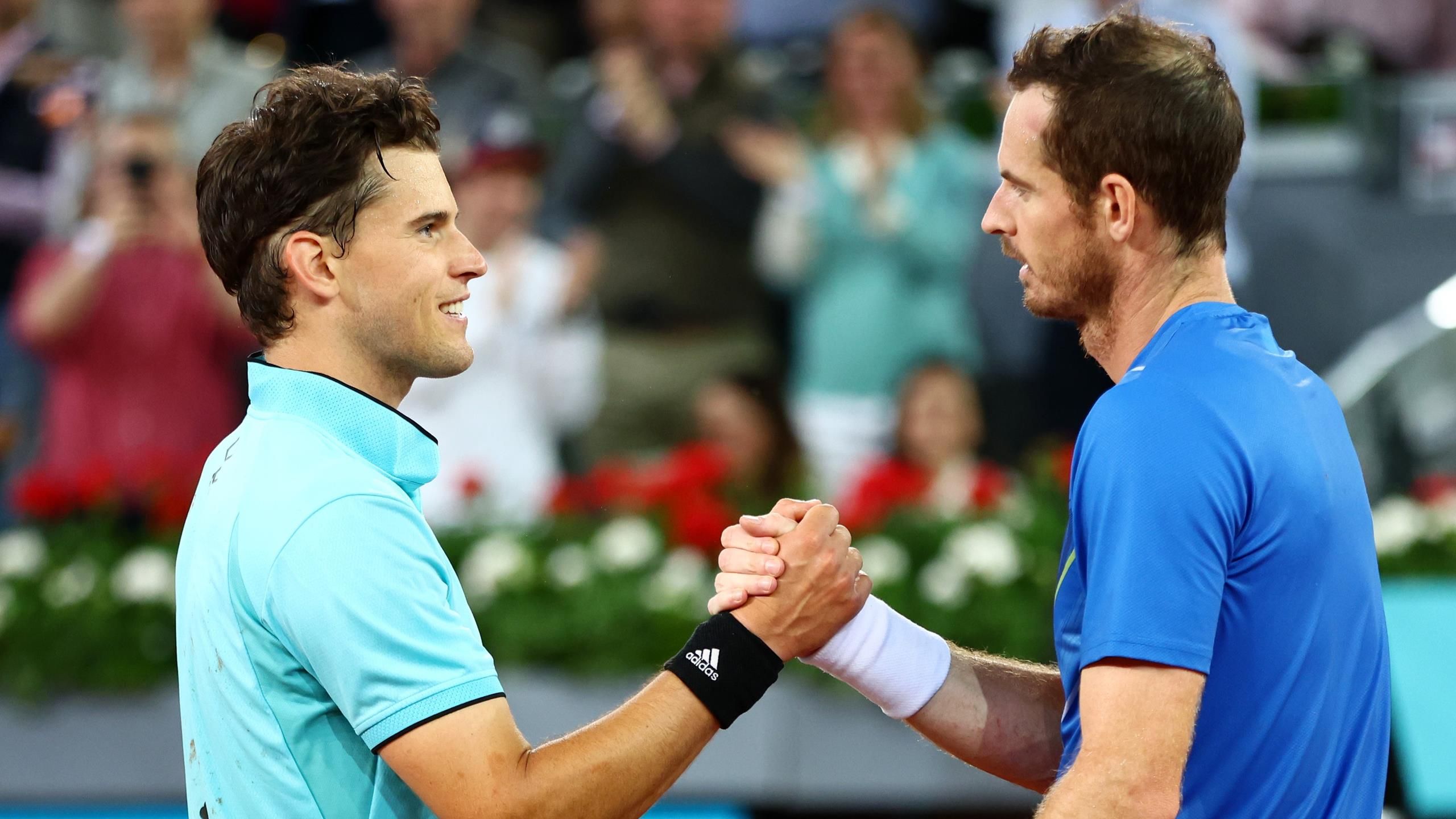 Dominic Thiem says Andy Murray is a role model after gesture at the net following Madrid Open match