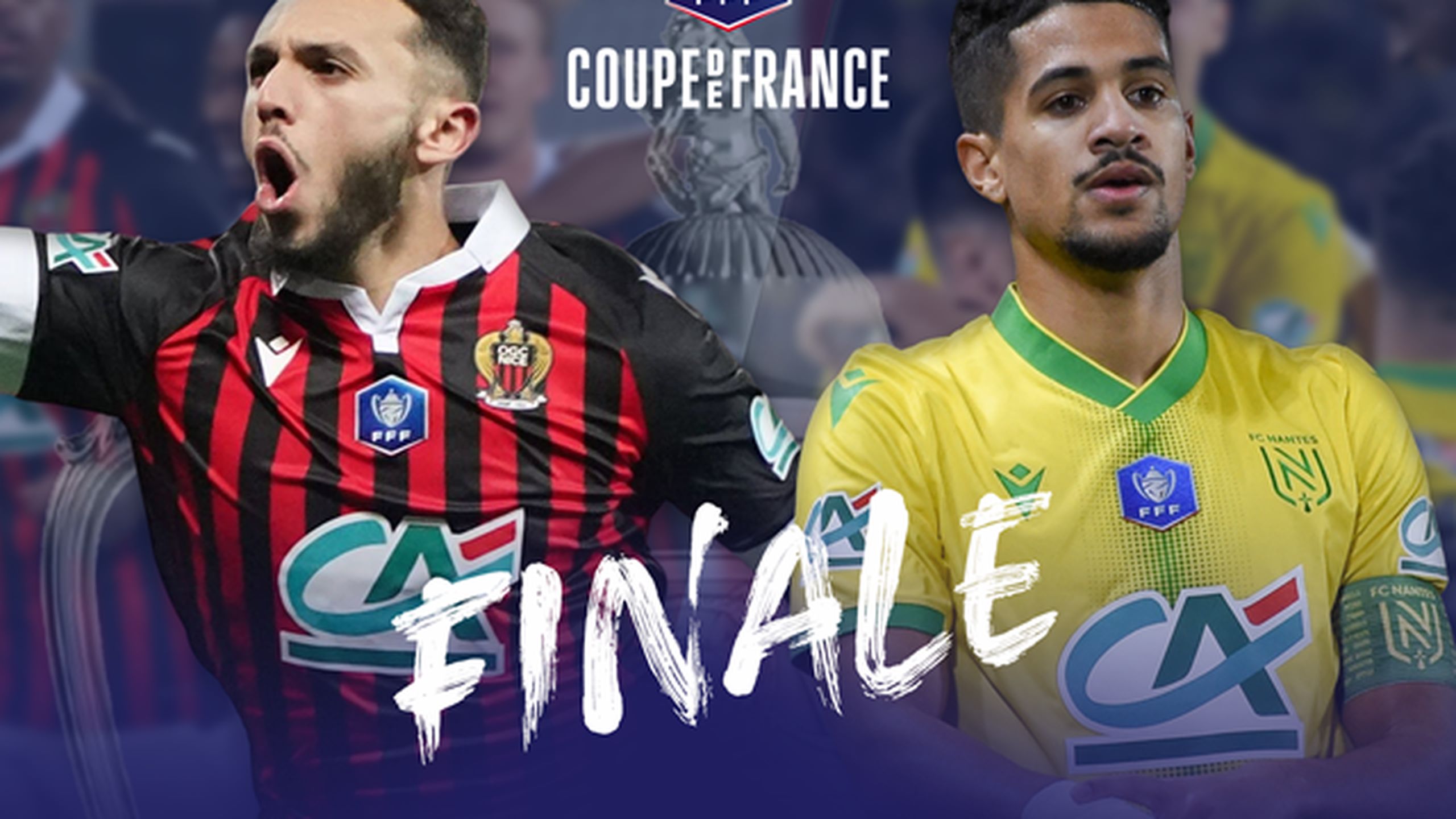 Fanion OGCN Nice – FC Nantes – Finale Coupe De France 2022
