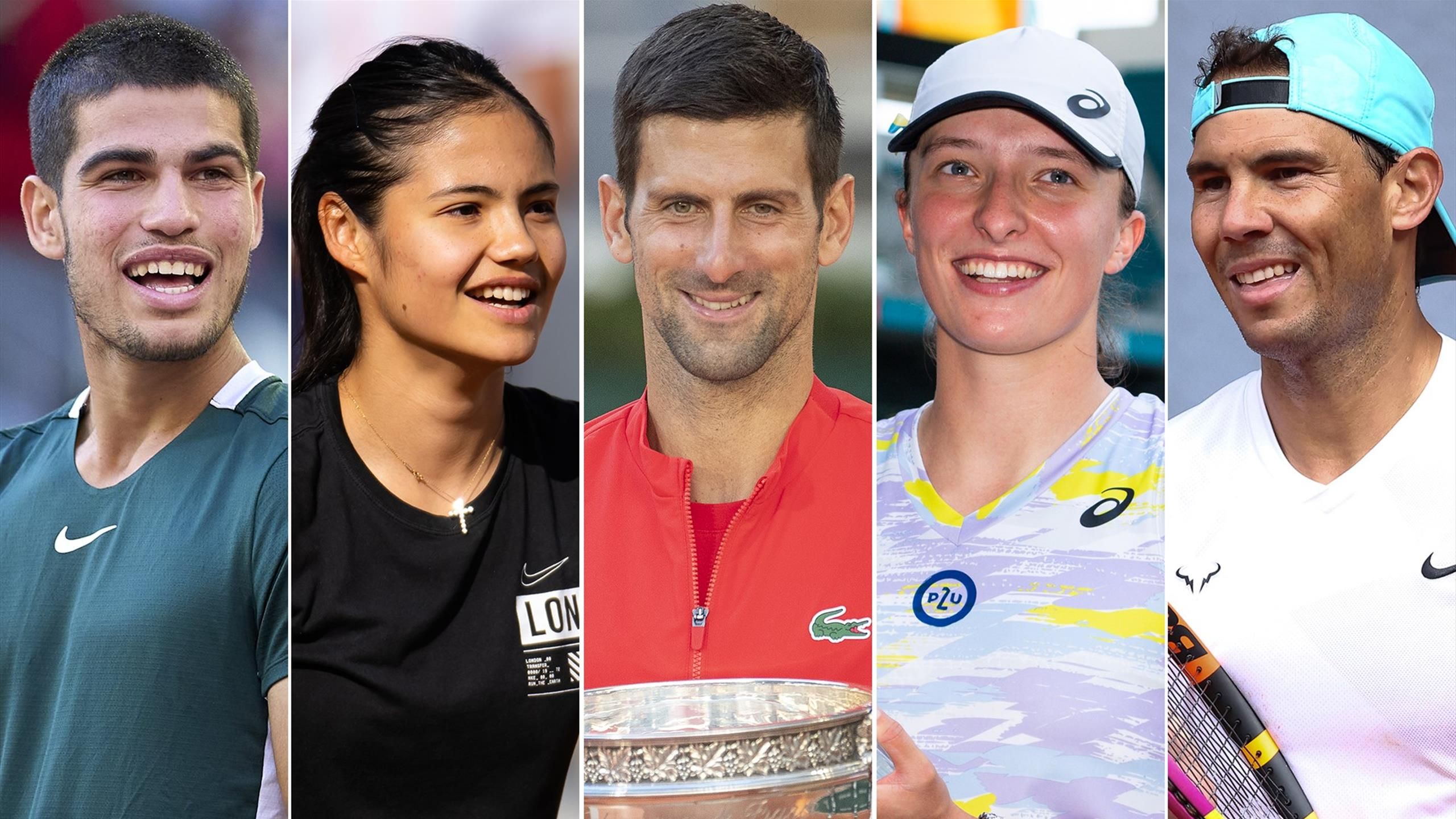 French Open players to watch Novak Djokovic, Iga Swiatek, Rafael Nadal, Carlos Alcaraz, Emma Raducanu, Simona Halep