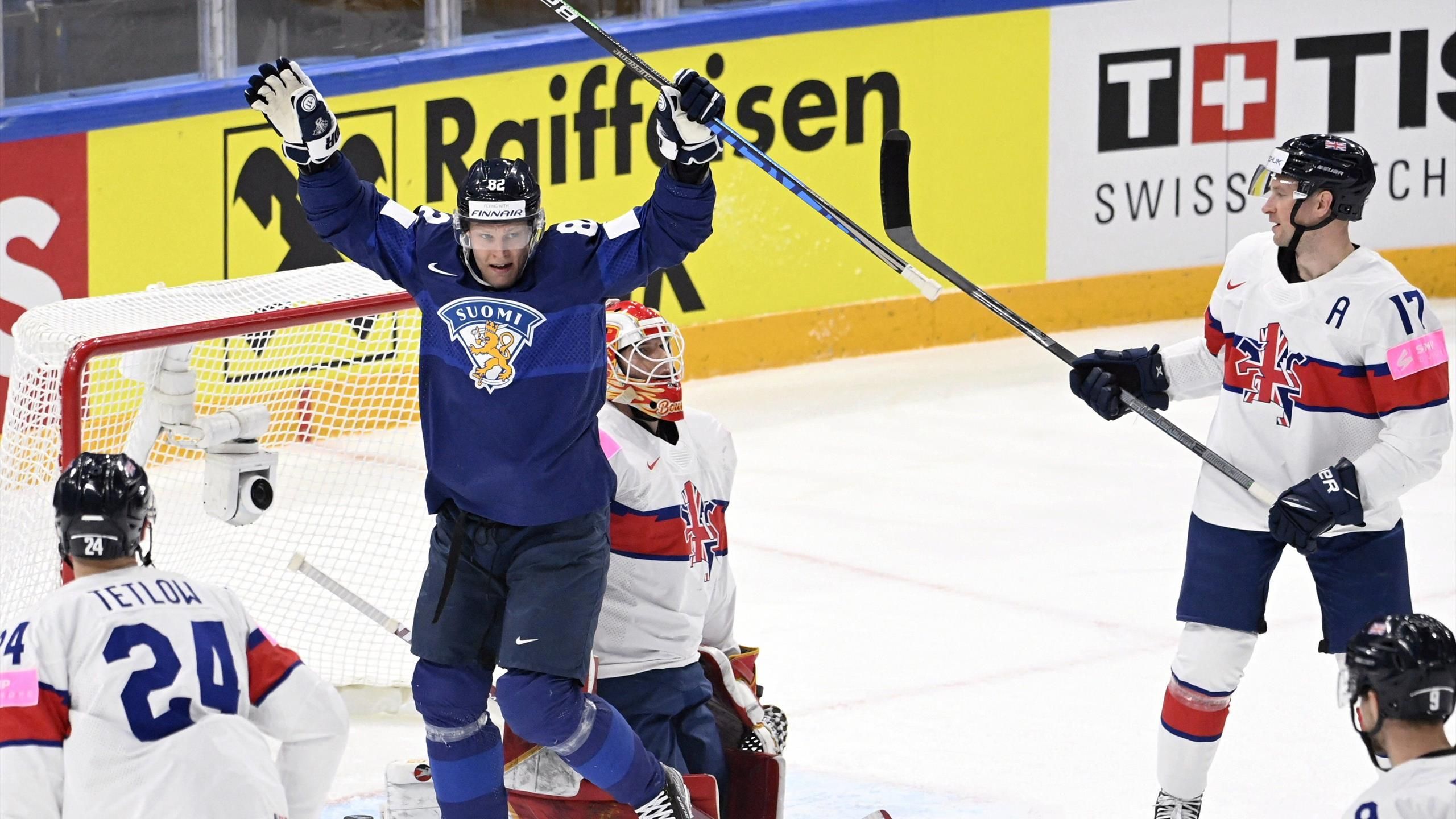 Eishockey-WM Finnland feiert Kantersieg gegen Großbritannien und löst Viertelfinalticket