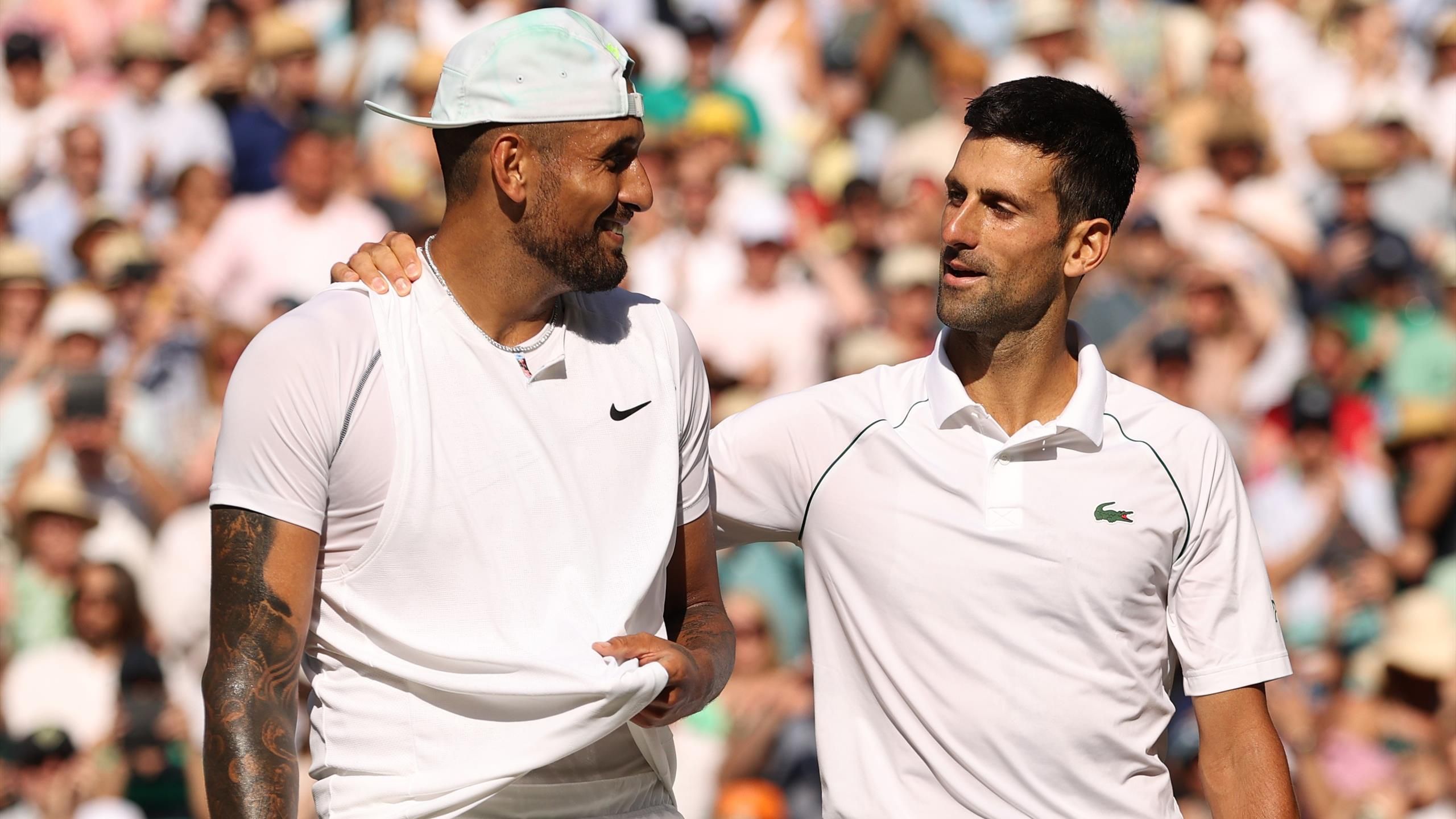 Wimbledon final Its officially a bromance - Novak Djokovic pays tribute to phenomenal Nick Kyrgios