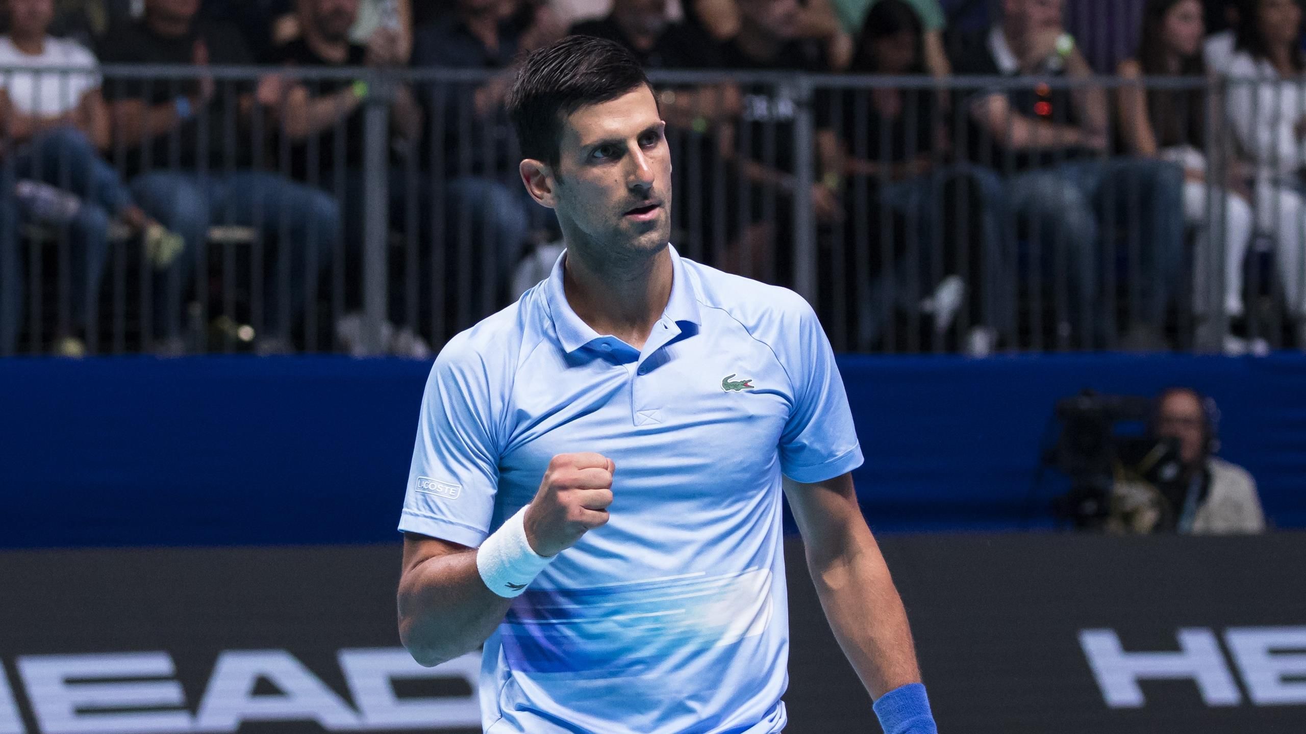 ATP Astana Novak Djokovic zieht ins Viertelfinale ein und setzt Mega