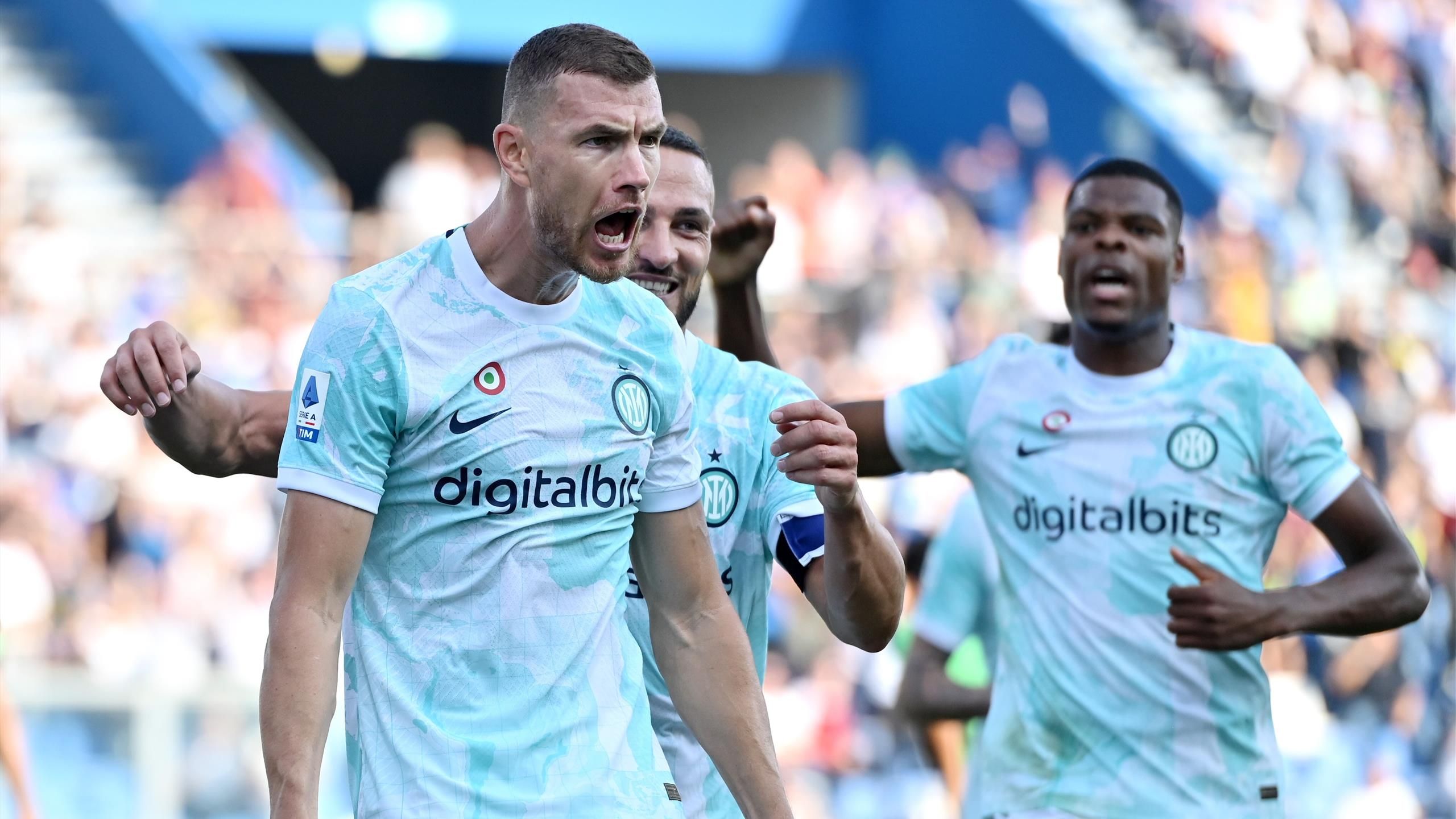 Sassuolo 1-2 Inter Milan Edin Dzeko at the double as Simone Inzaghis side secure welcome win in Serie A