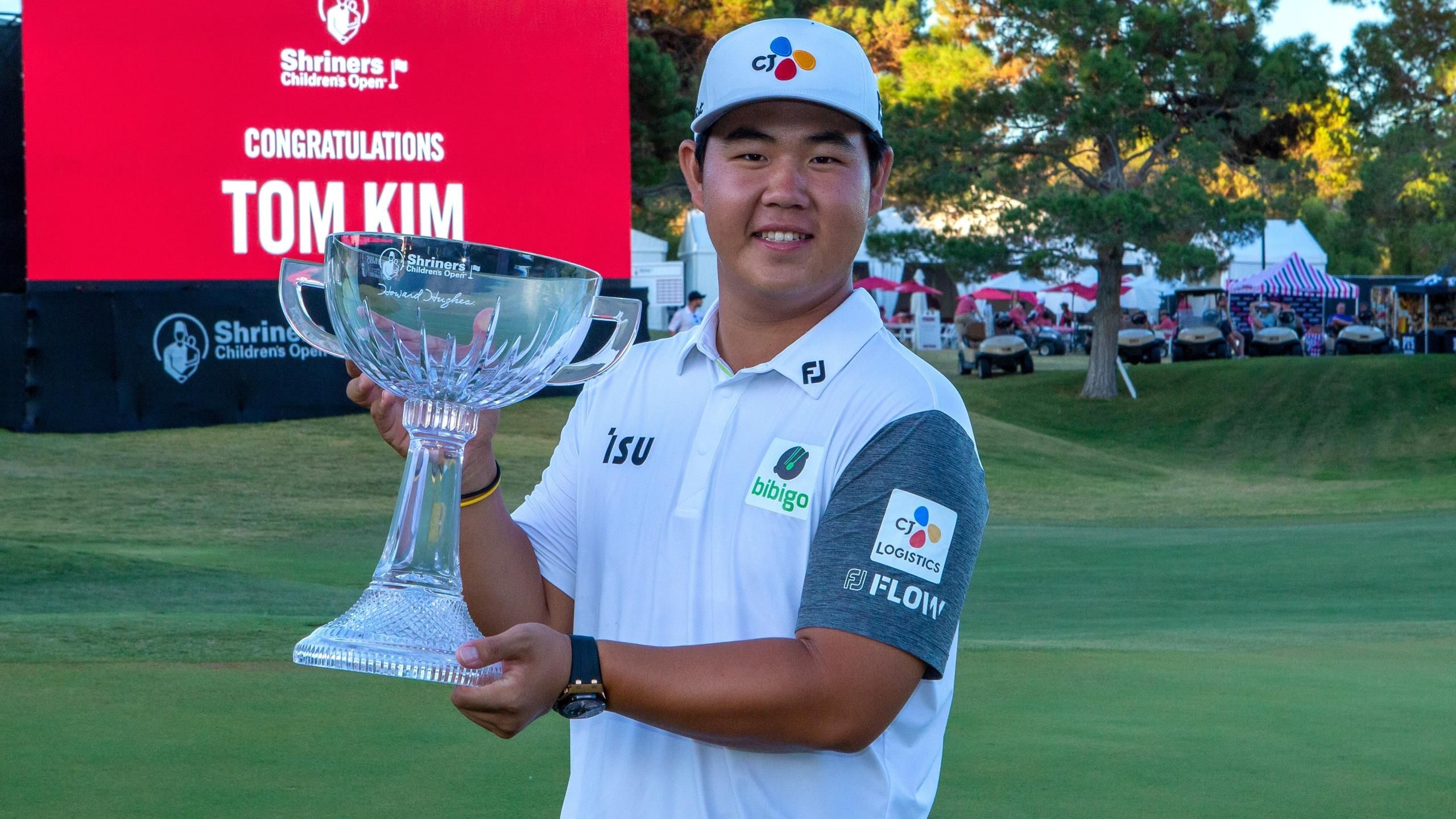 Tom Kim outduels Patrick Cantlay to win Shriners Children’s Open and