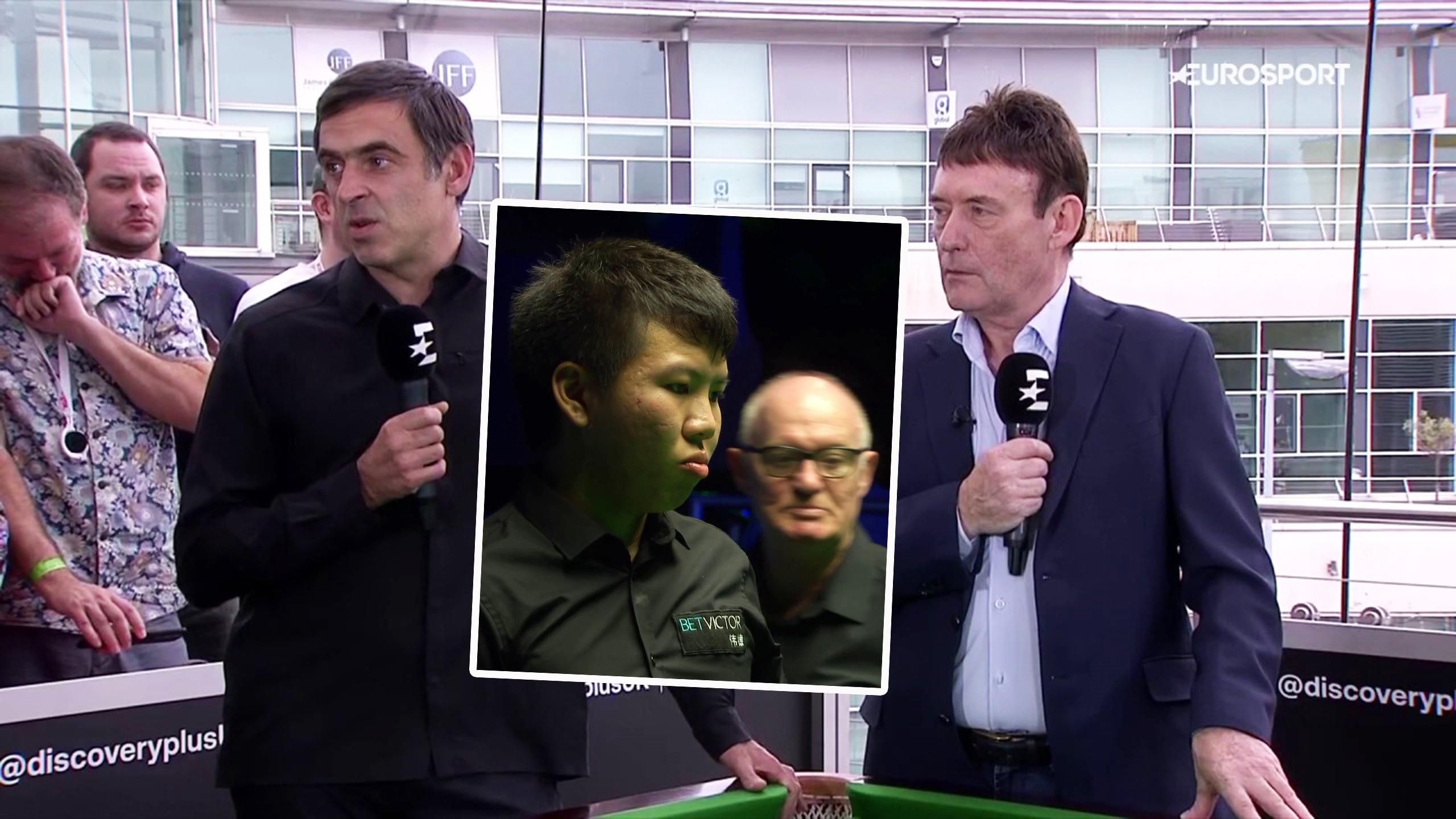Ronnie OSullivan and Jimmy White criticise unfair referee warning to Zhou Yuelong in Northern Ireland Open final
