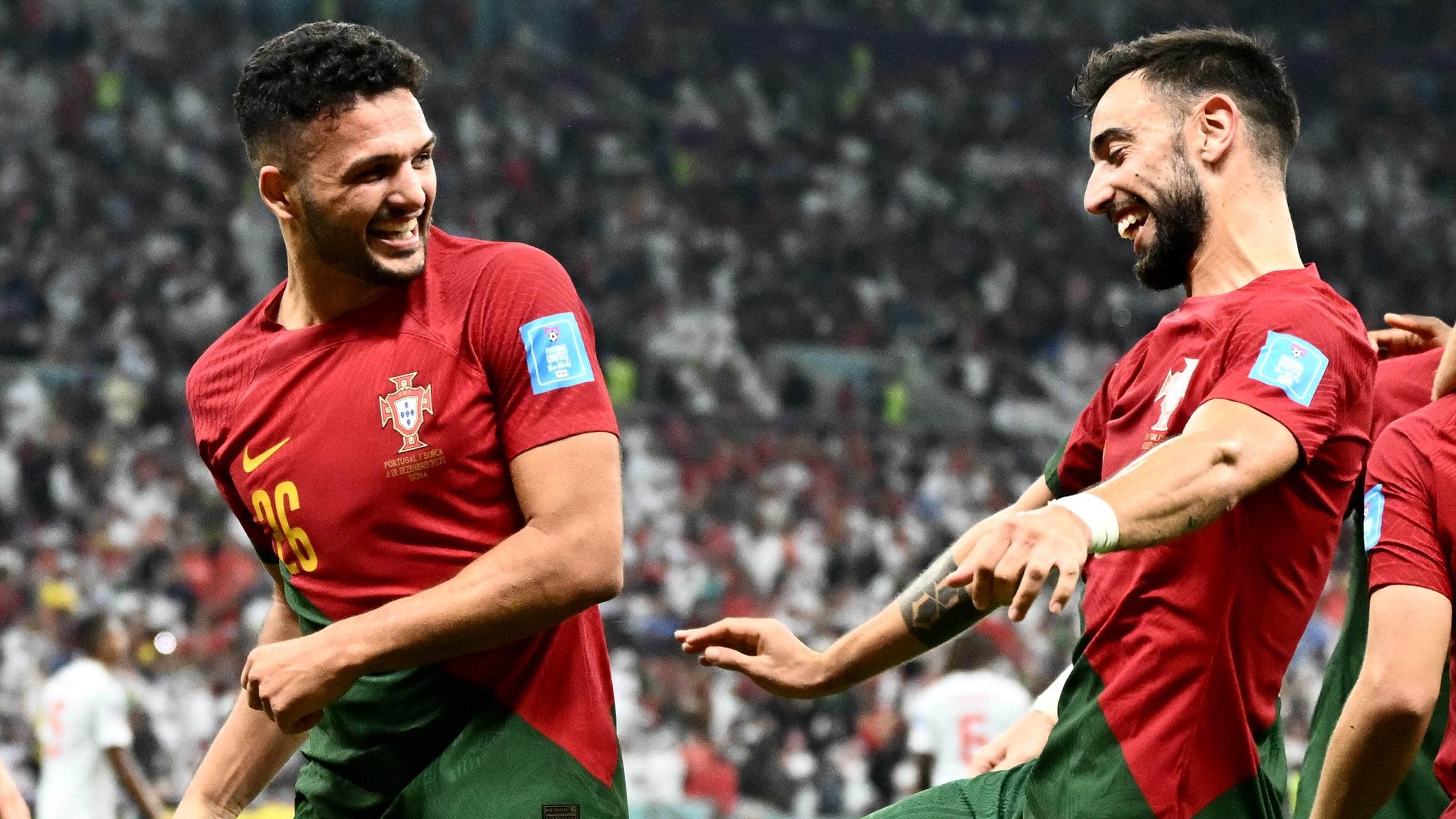 Portugal 6-1 Switzerland Goncalo Ramos hits hat-trick after Fernando Santos drops Cristiano Ronaldo
