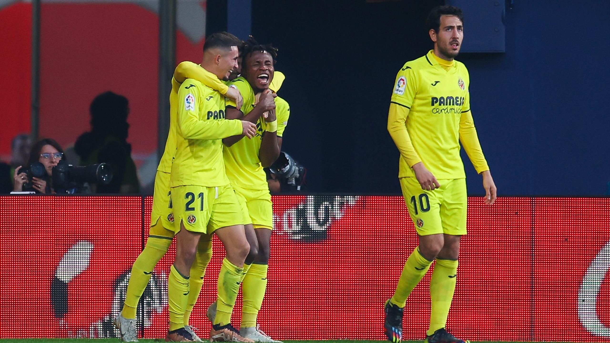 Villarreal 2-1 Real Madrid: Yeremy Pino and Gerard Moreno on target as La Liga champions miss chance to go top - Eurosport