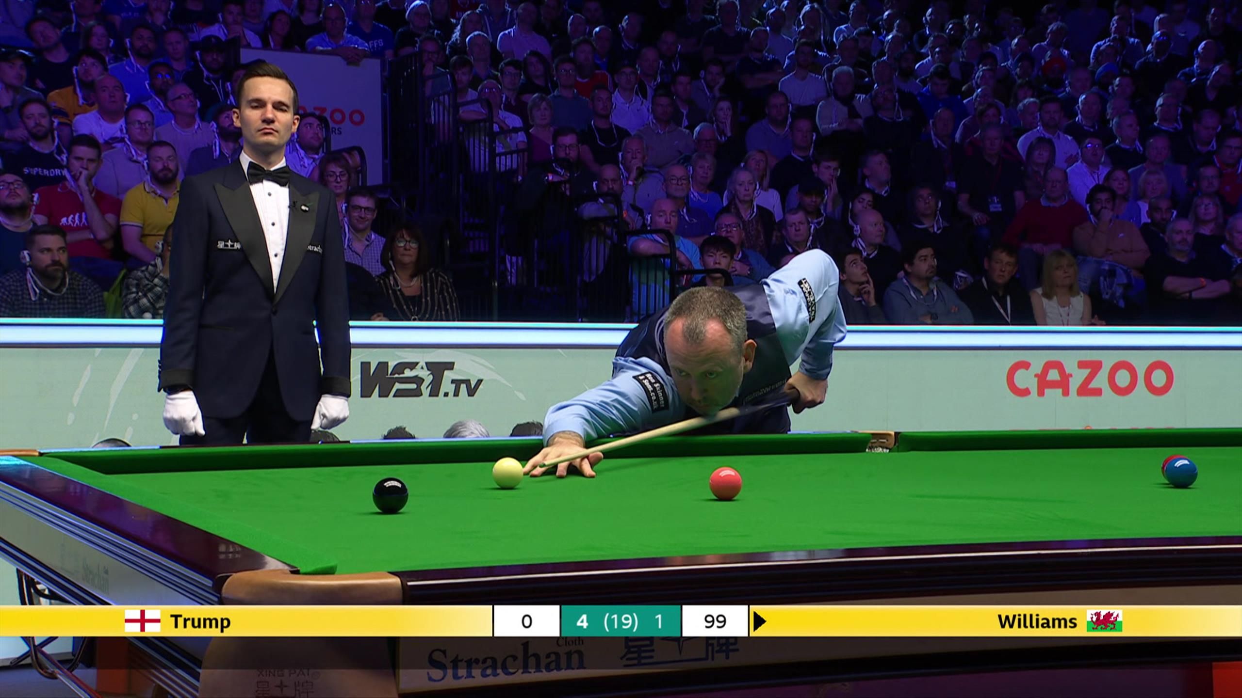 SnookerMasters Mark Williams holt im Finale gegen Jupp Trump mit