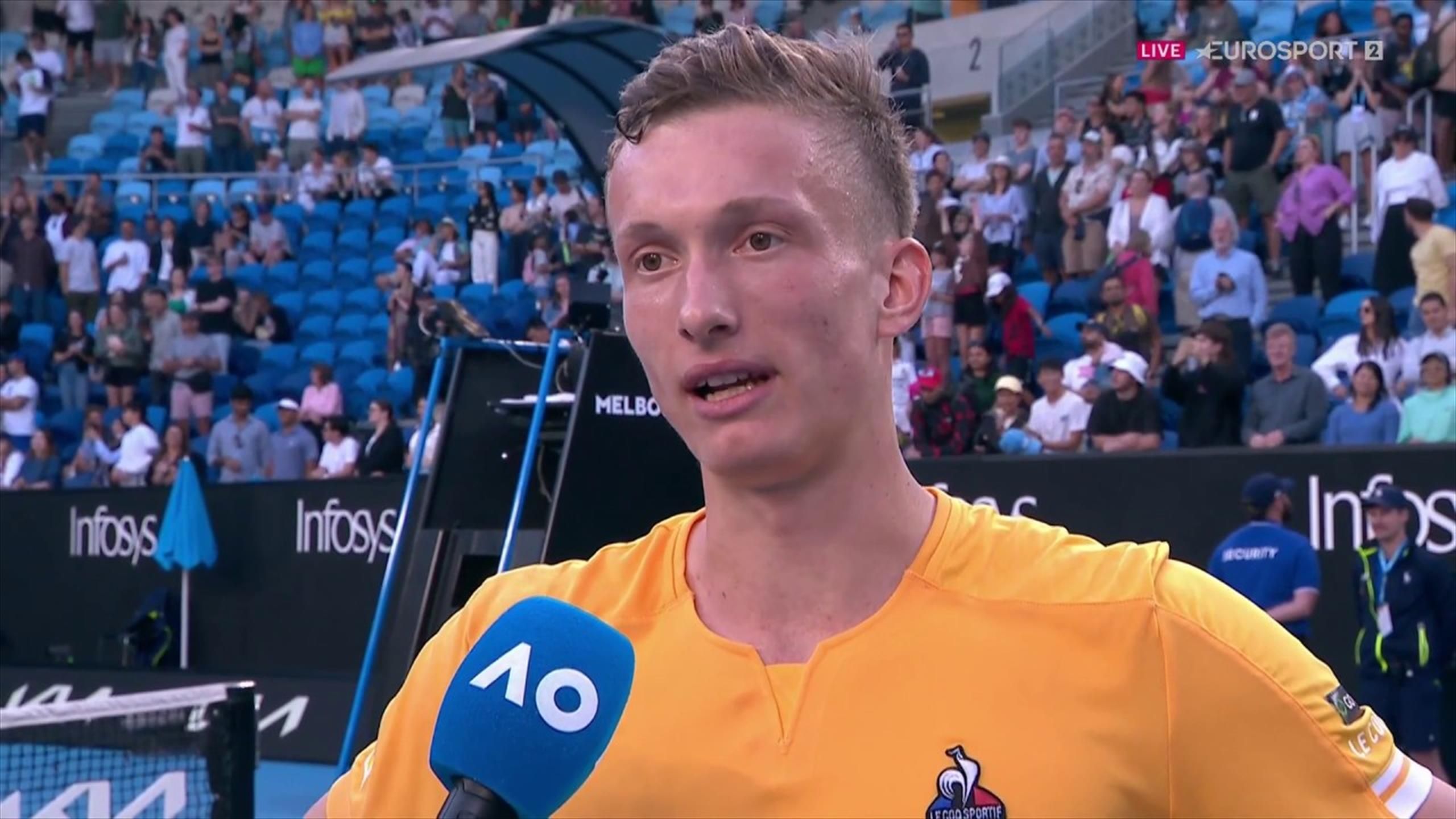 'I learned to never give up' Emotional postmatch interview with Jiri