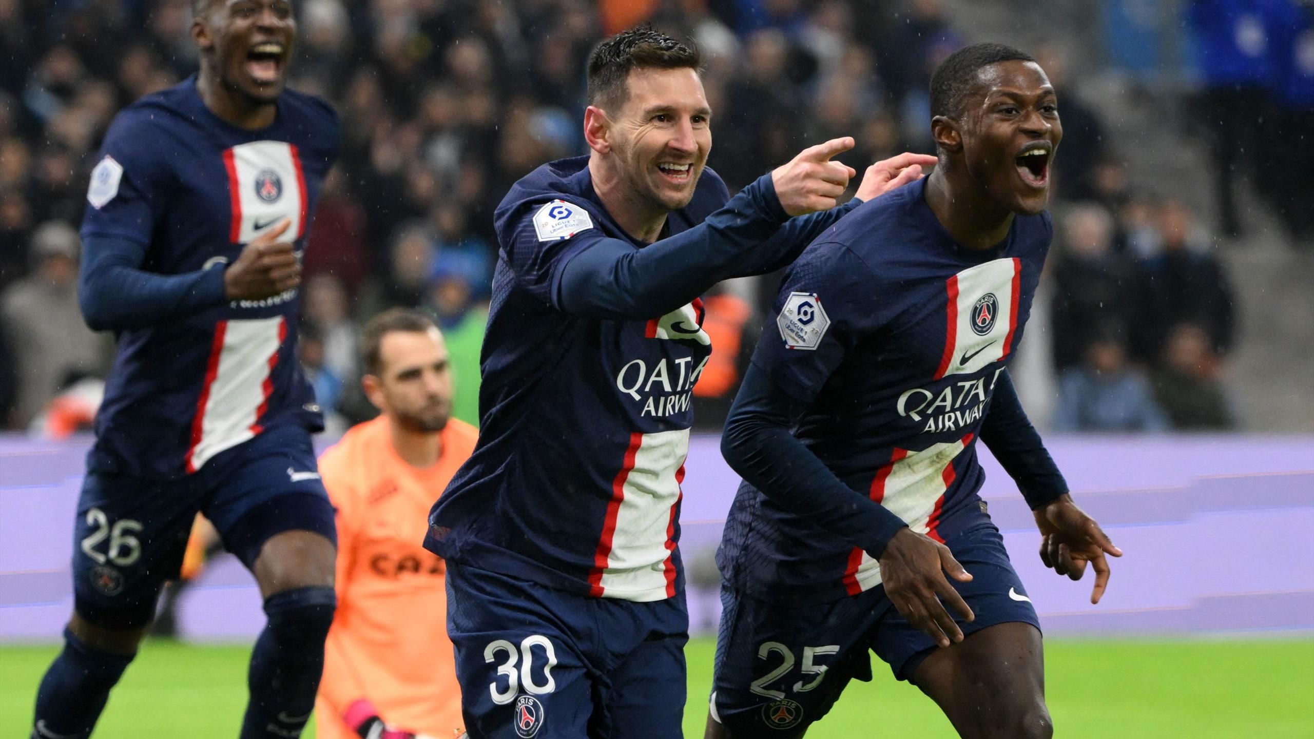 Marseille 0-3 Paris Saint-Germain Lionel Messi scores 700th career club goal, Kylian Mbappe registers twice