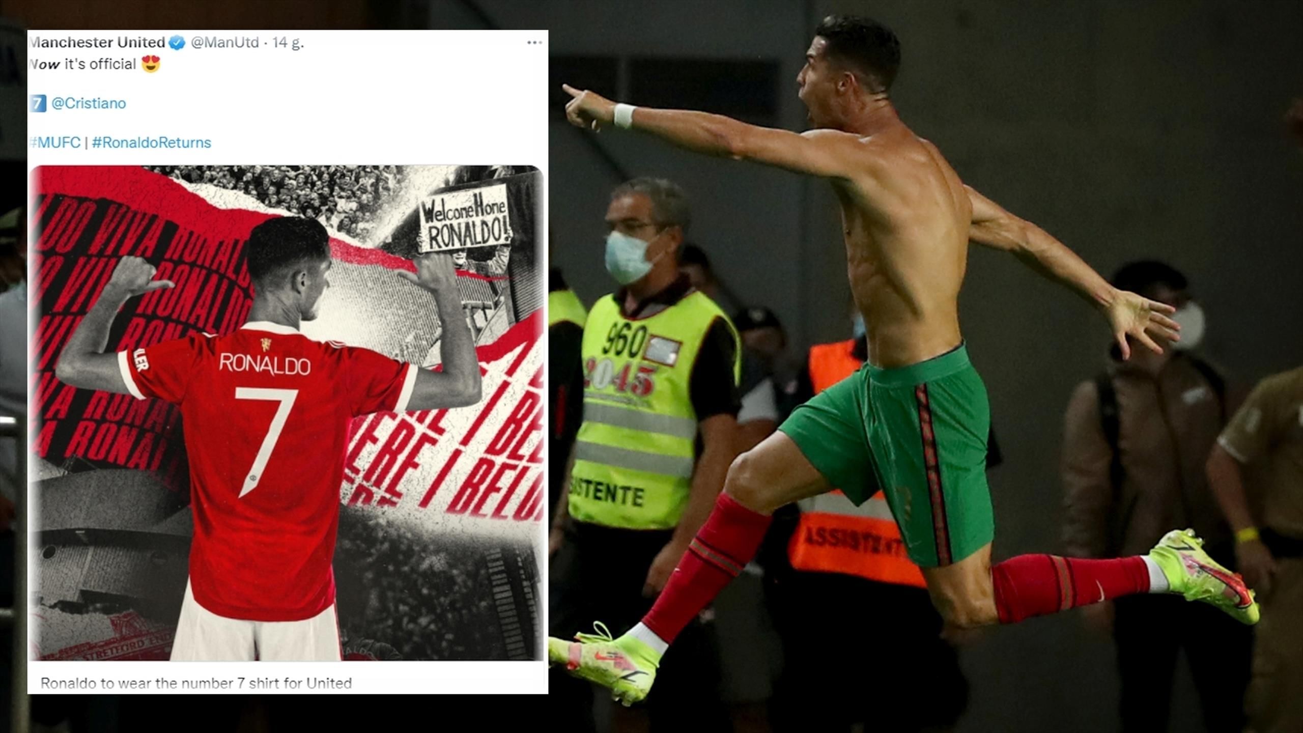 Cristiano Ronaldo będzie grał ze swoim ulubionym numerem w Manchesterze