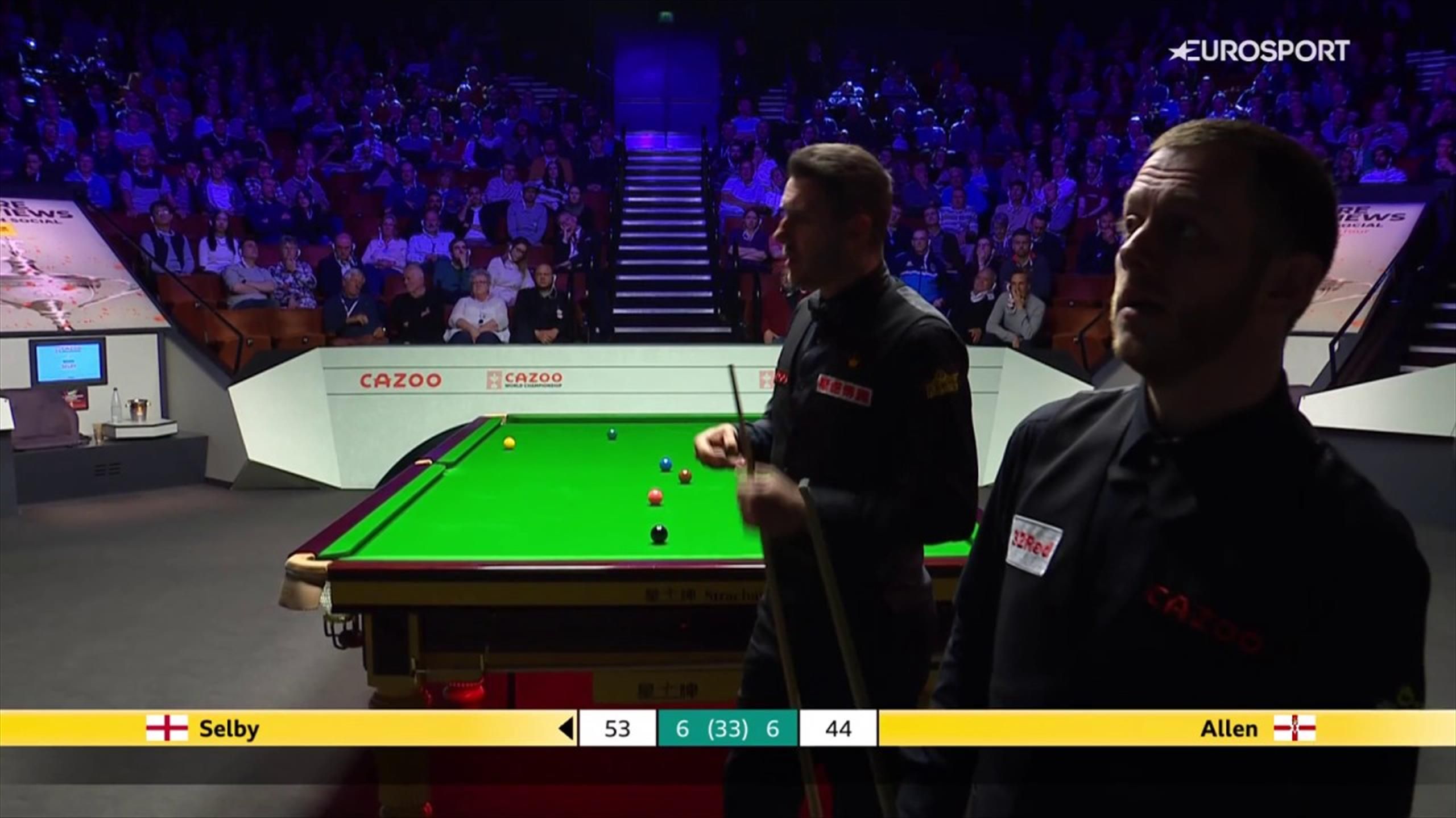 World Snooker Championship Scoreboard gaffe causes confusion between Mark Allen and Mark Selby
