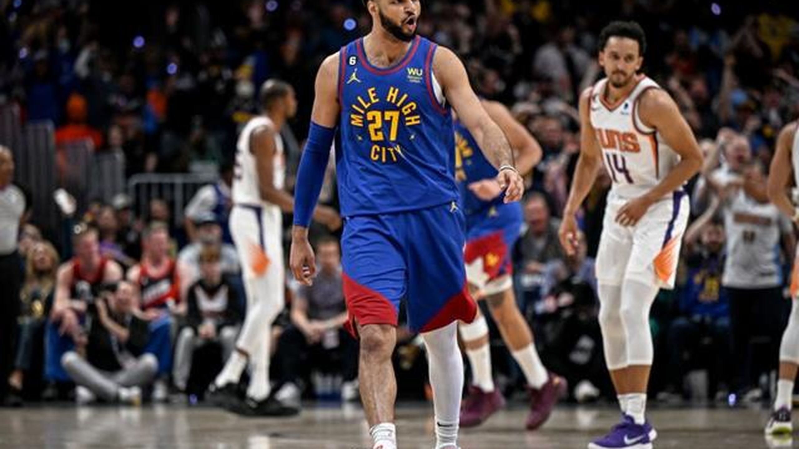 Playoff NBA 2023 - Denver batte 125-107 Phoenix: Jamal Murray e Nikola ...