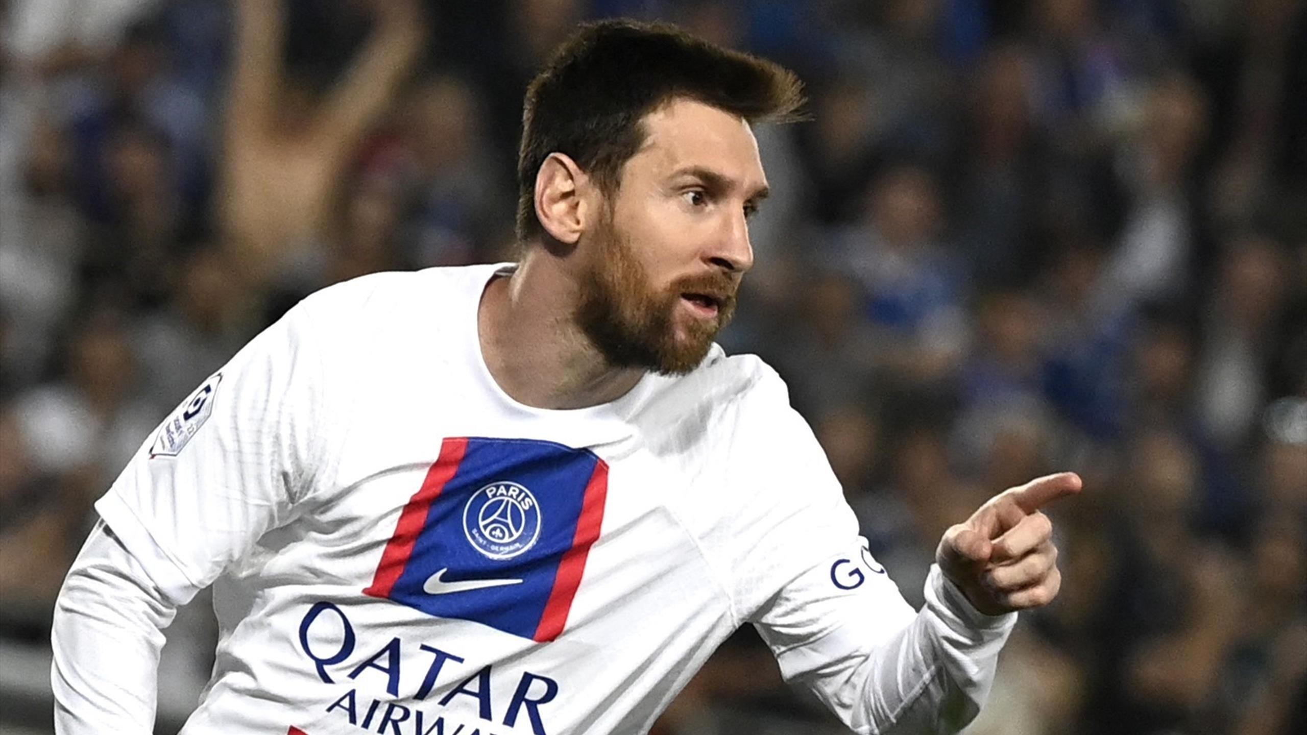 Lionel Messi Paris Saint Germain PSG 2021 Goal Celebration 