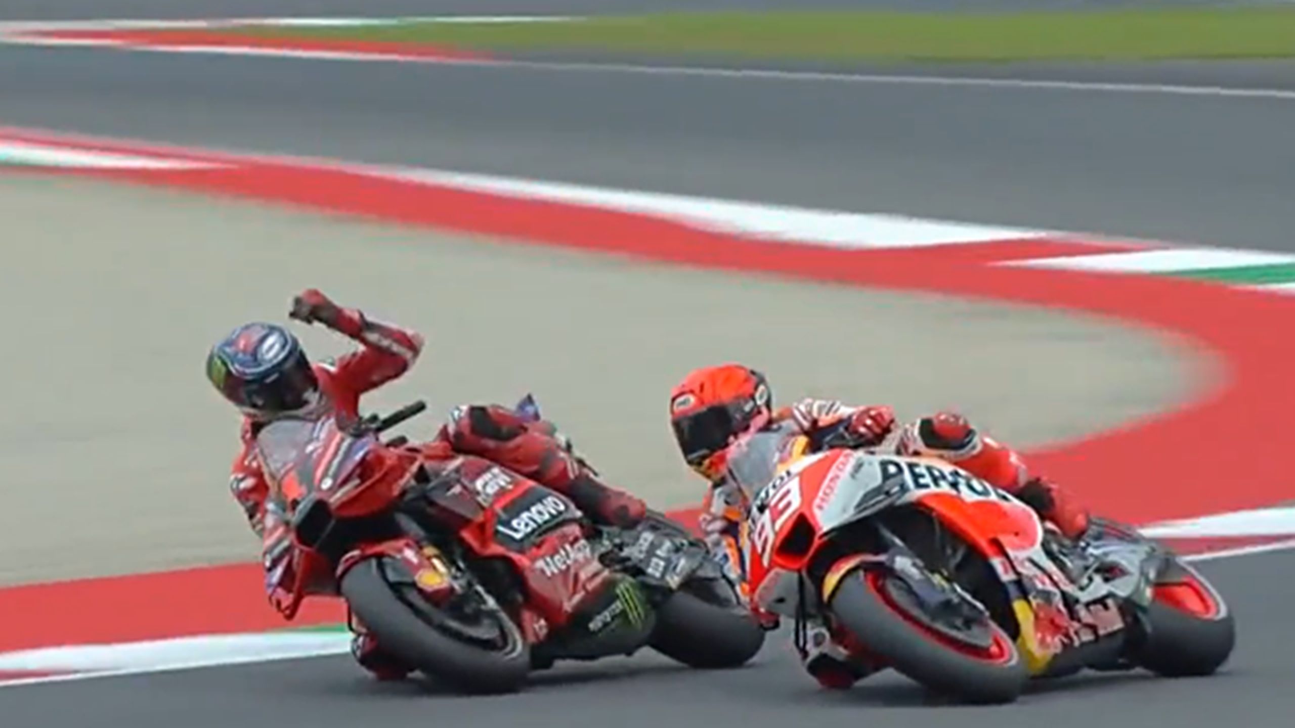 Bagnaia furioso con Marquez durante le qualifiche del Mugello: cosa è ...